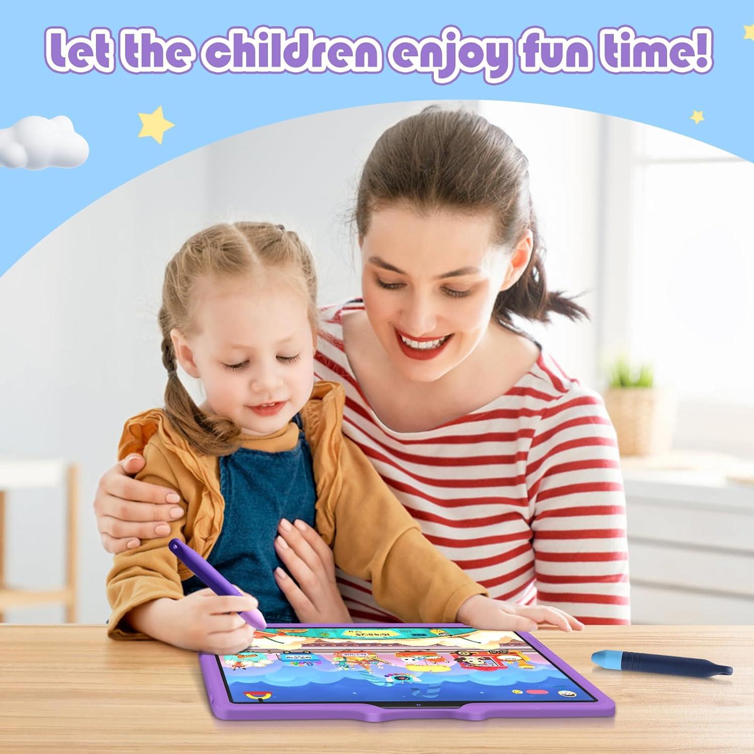 2 Lápices Stylus para Niños Pinsit Azul y Morado Antideslizante