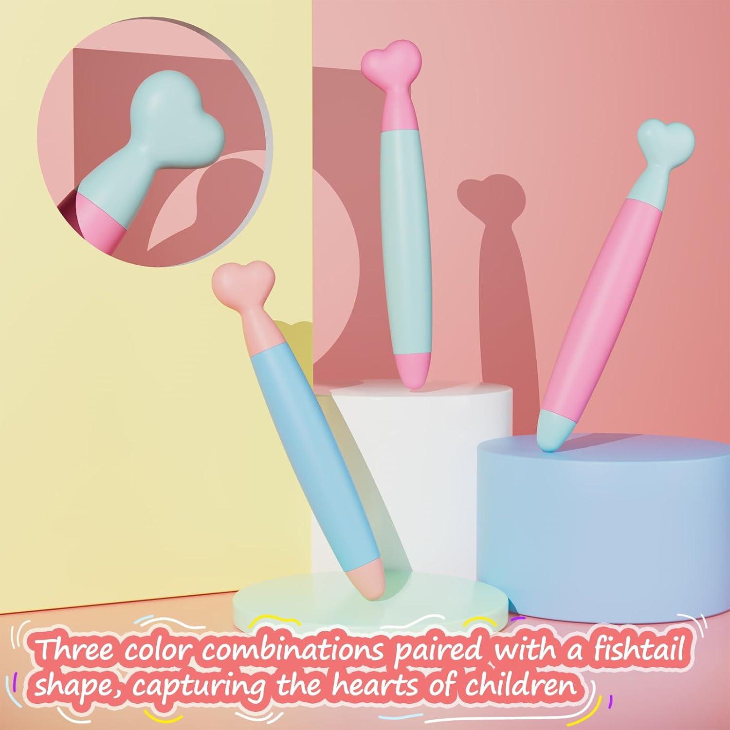 Bolígrafos Stylus para Niños DIGIROOT - Paquete de 3 con Puntas de Goma