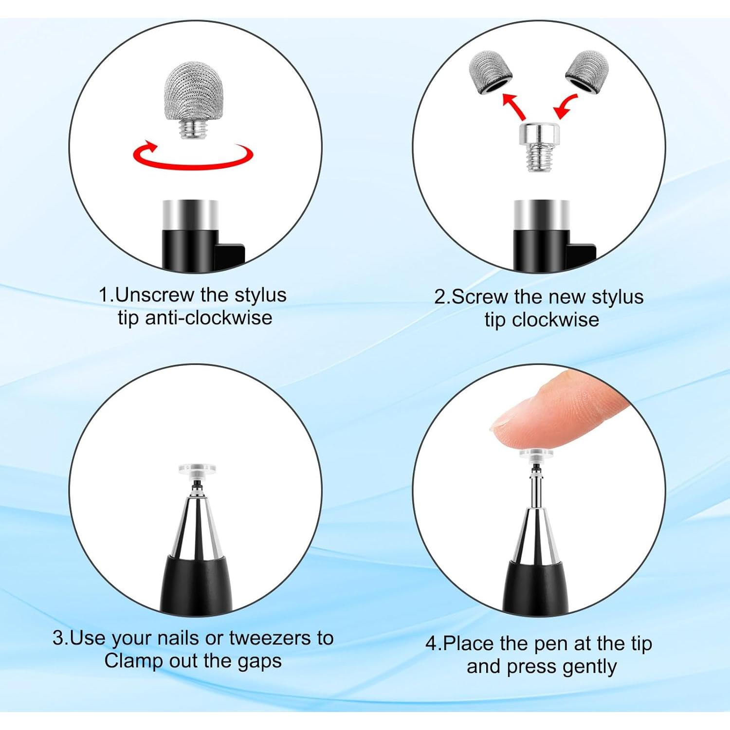 AULEEP Estilógrafo 2 en 1 Capacitivo para Pantallas Táctiles