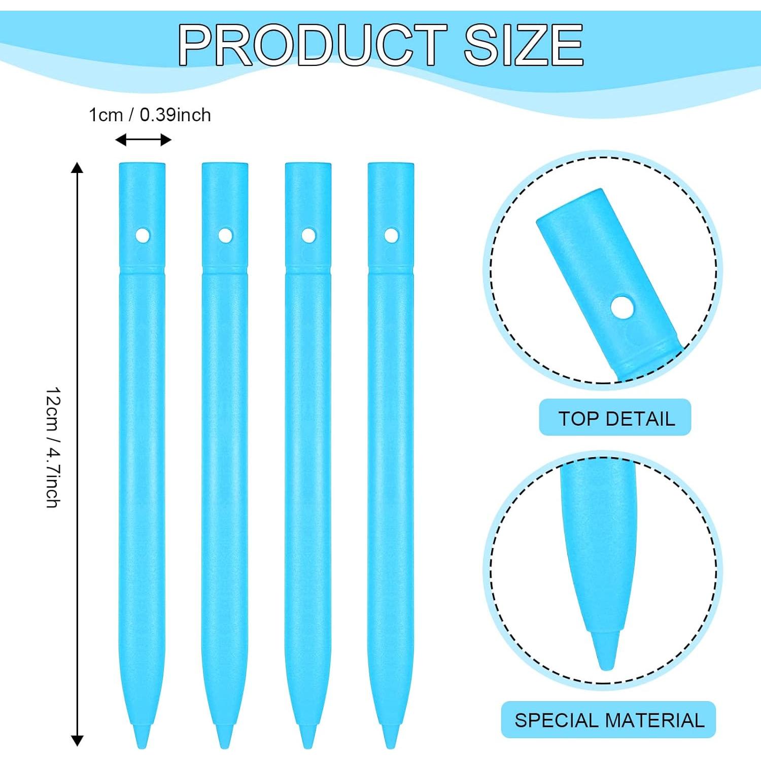 Bolígrafos de Reemplazo Flutesan para Tableta LCD 4 Pcs Azul