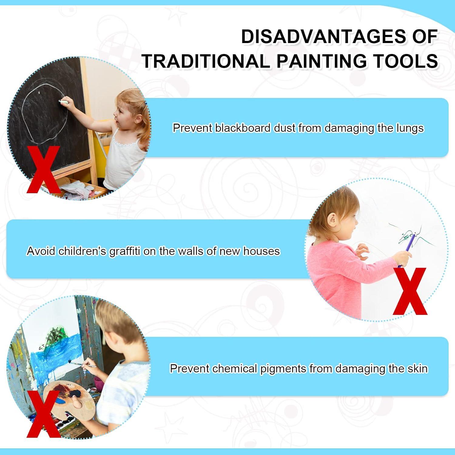 Bolígrafos de Reemplazo Flutesan para Tableta LCD 4 Pcs Azul