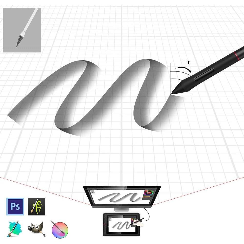 Estilógrafo XP-PEN PA2 Sin Batería para Tabletas Artist Pro