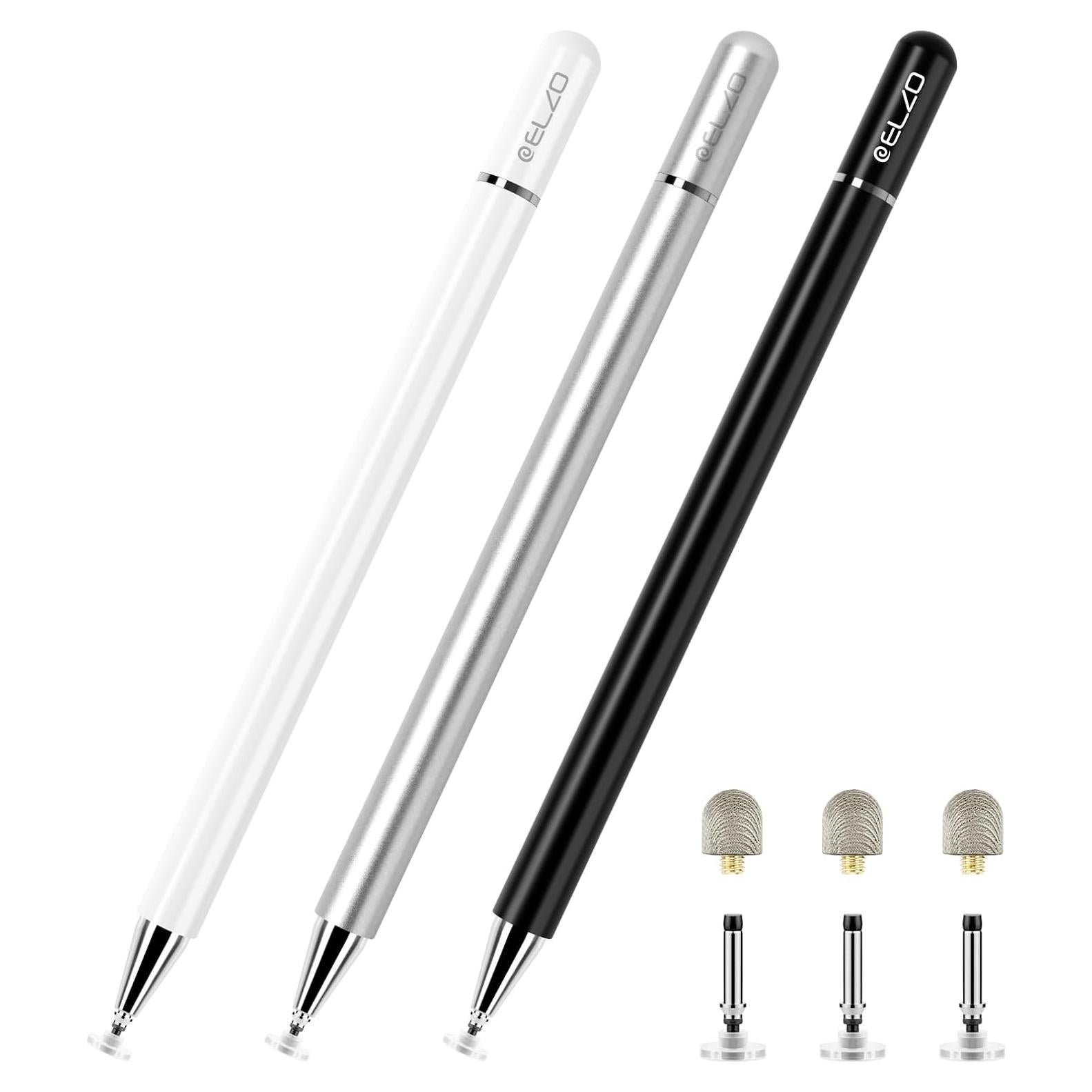 Pluma Stylus ELZO 2 en 1 Alta Sensibilidad con 6 Puntas