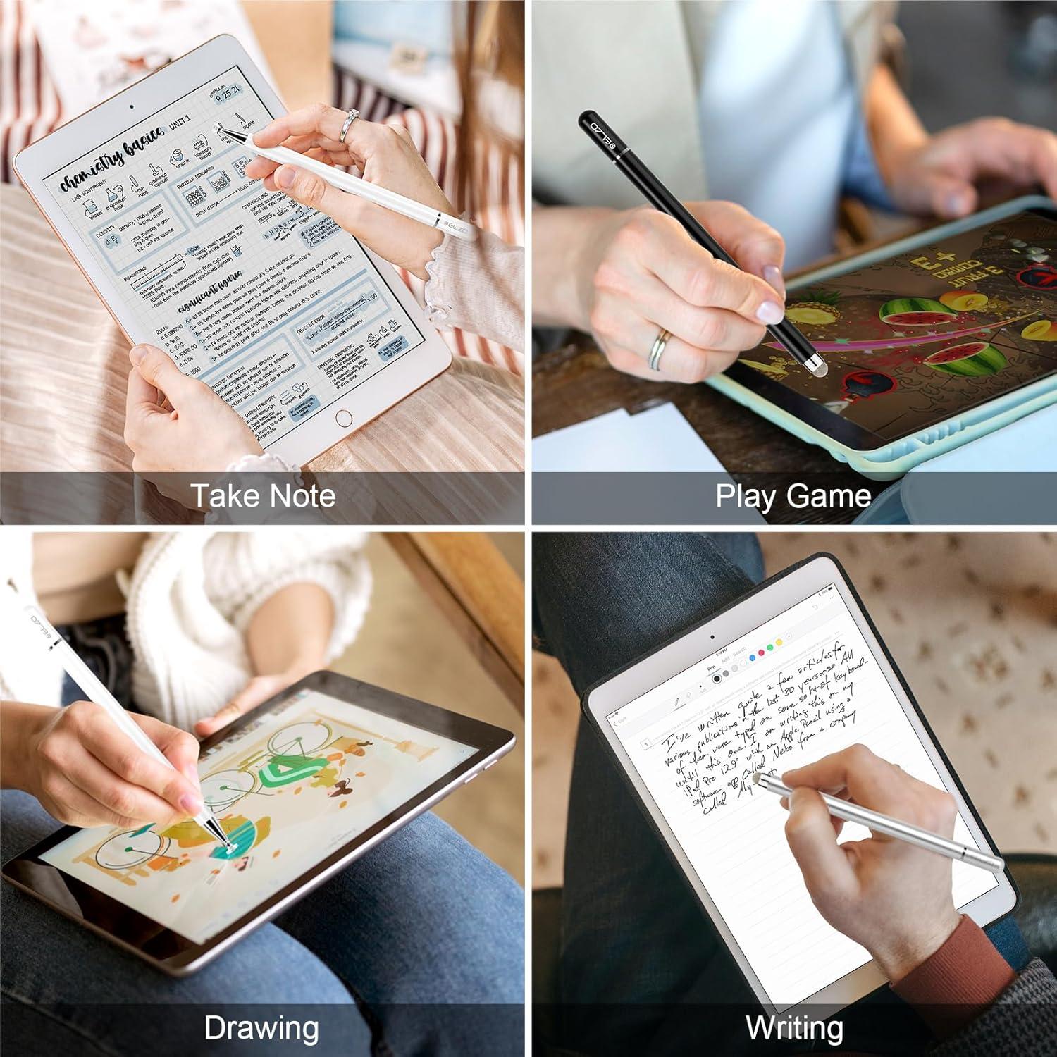 Pluma Stylus ELZO 2 en 1 Alta Sensibilidad con 6 Puntas