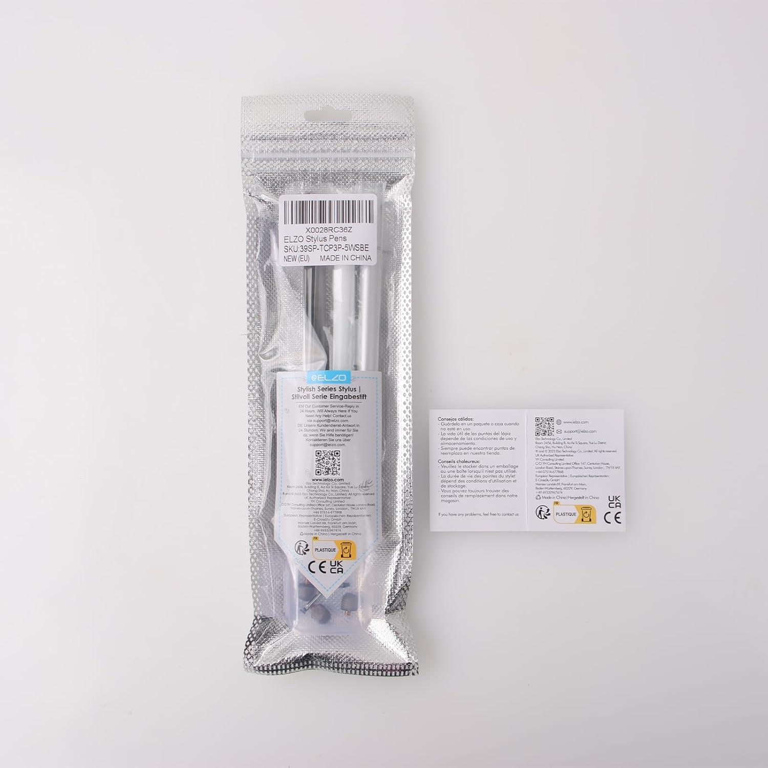 Pluma Stylus ELZO 2 en 1 Alta Sensibilidad con 6 Puntas