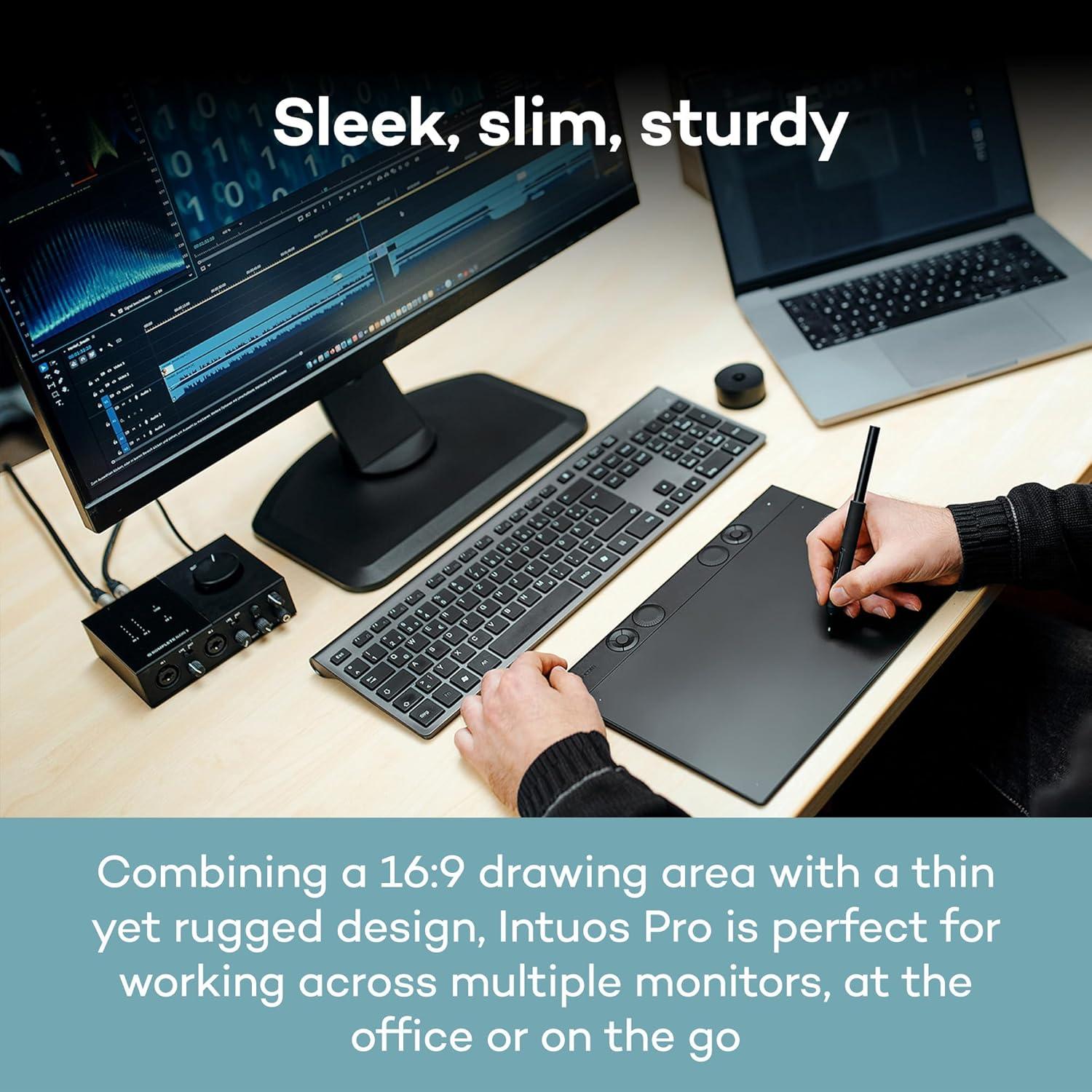 Wacom Intuos Pro Grande Tableta Gráfica Bluetooth Pro Pen 3