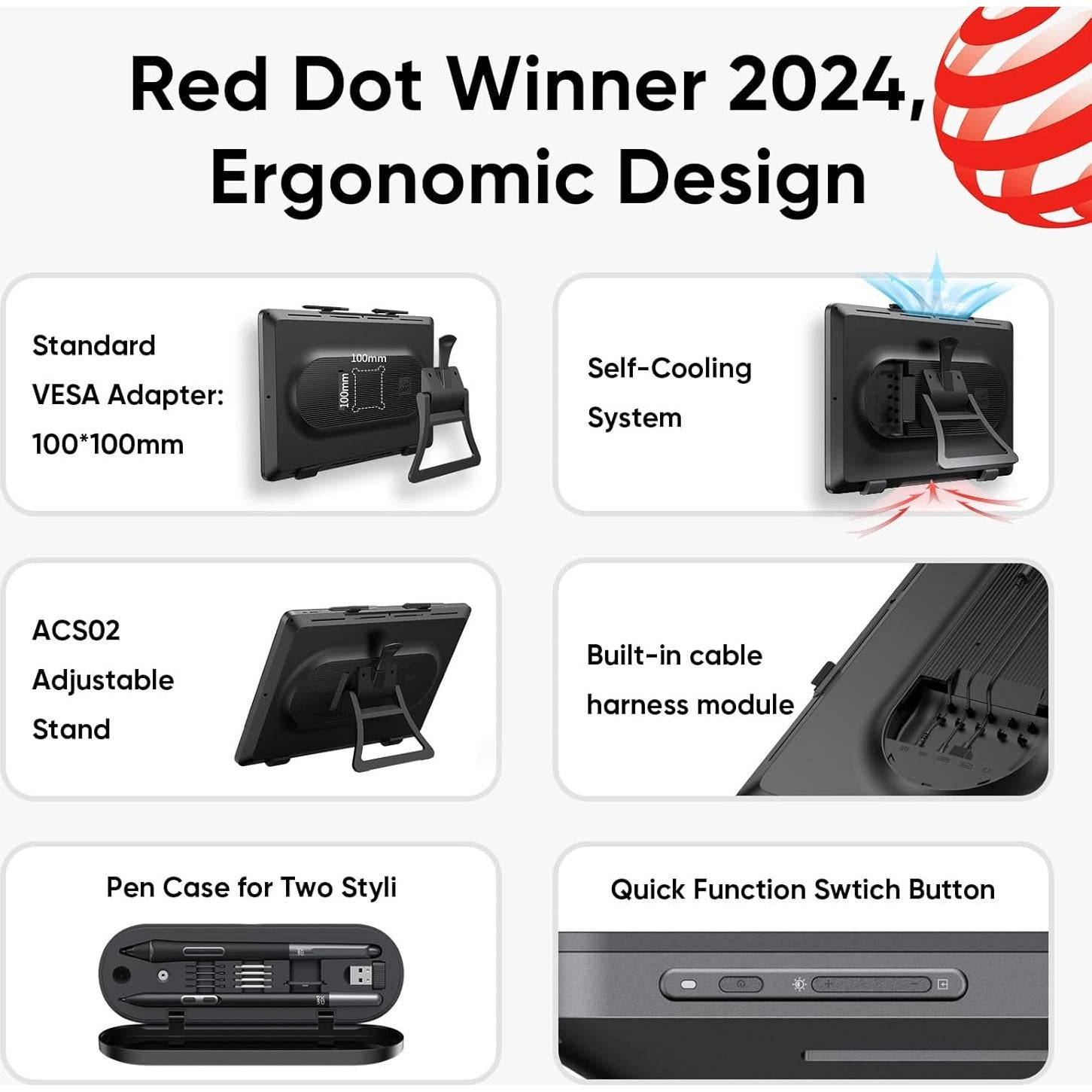 Tableta de Dibujo XP-PEN Artist Pro 24 Gen2 165Hz 23.8"