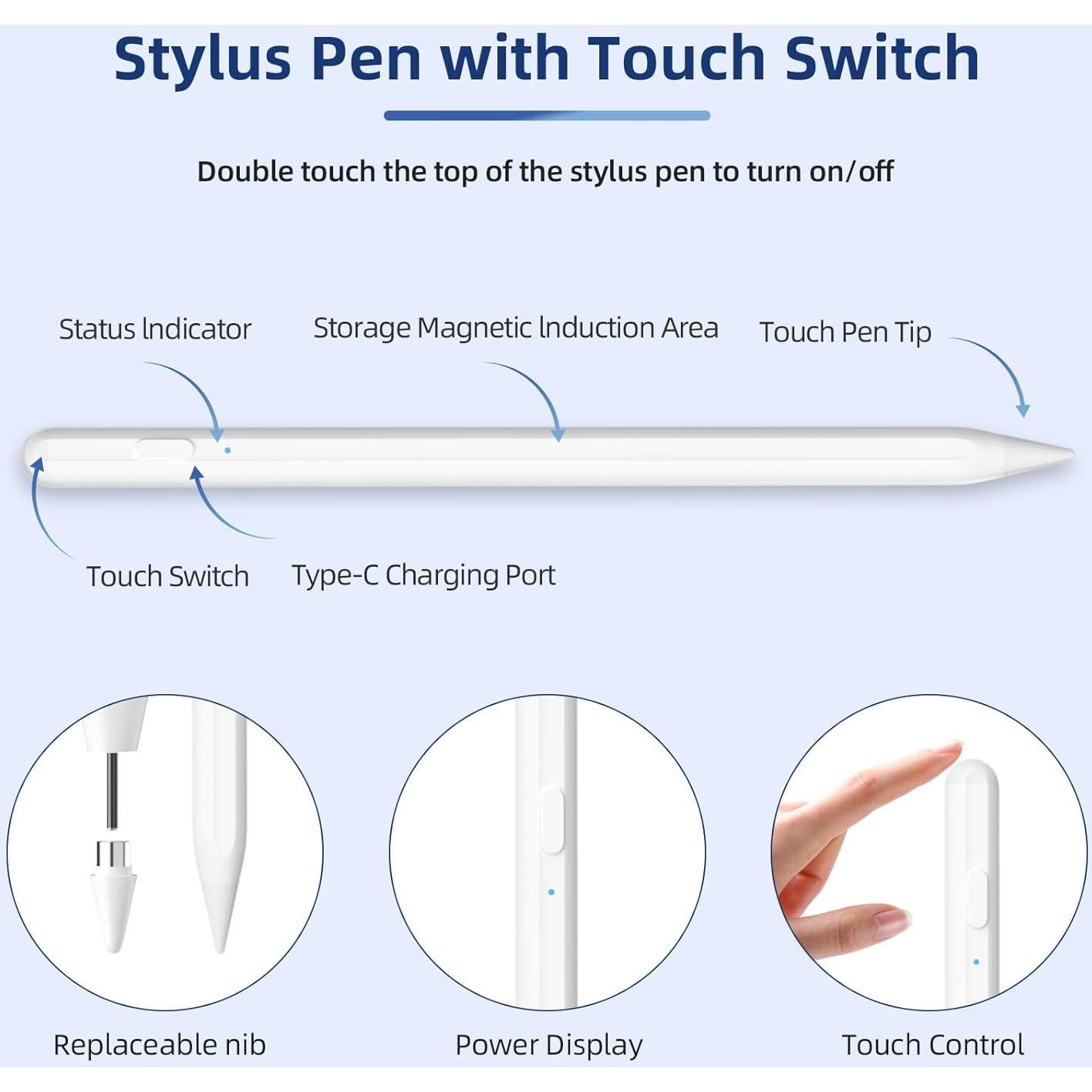 Lápiz Estilográfico Universal KBCASE para Pantallas Táctiles