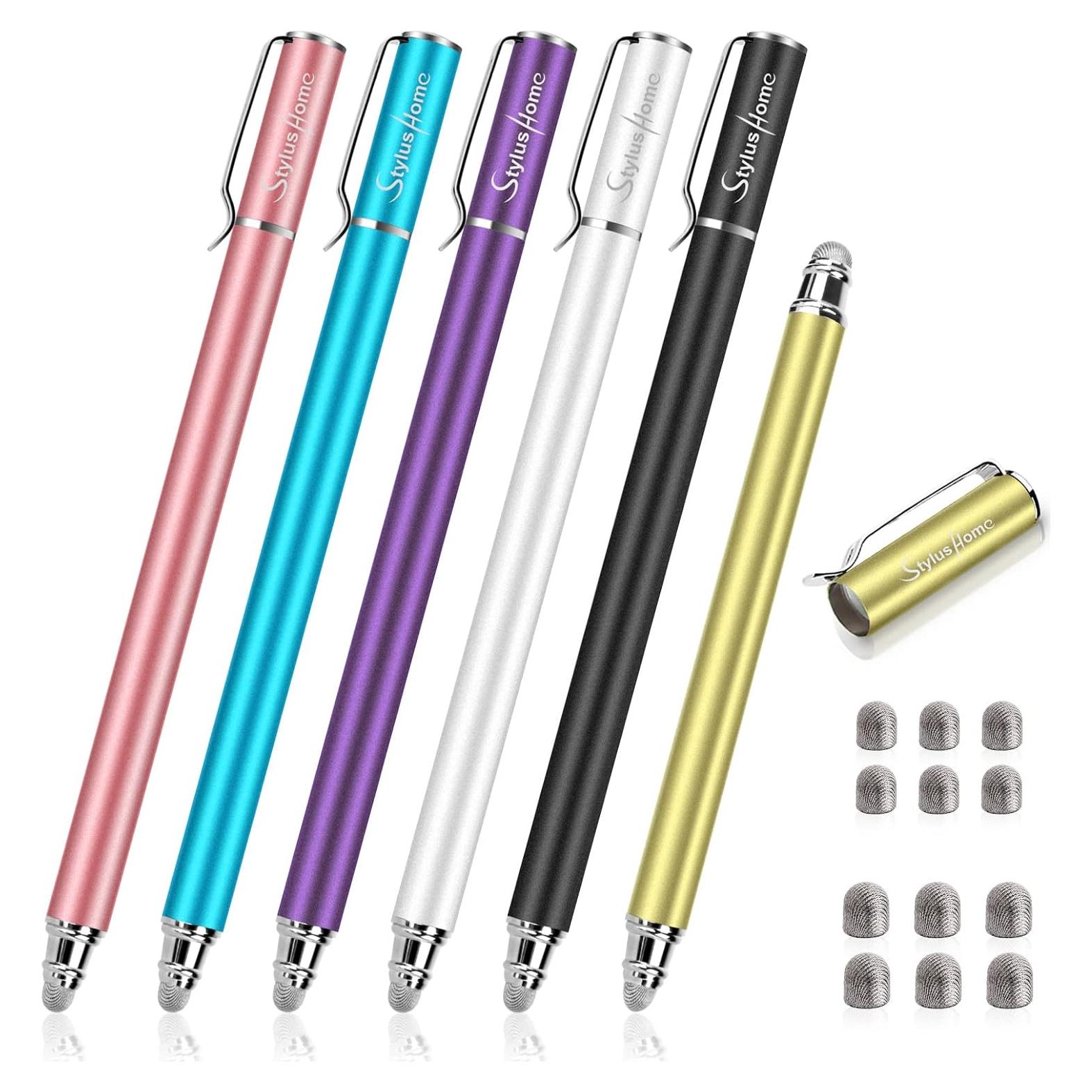 StylusHome Estilógrafo Táctil 2 en 1 con 12 Puntas Reemplazables