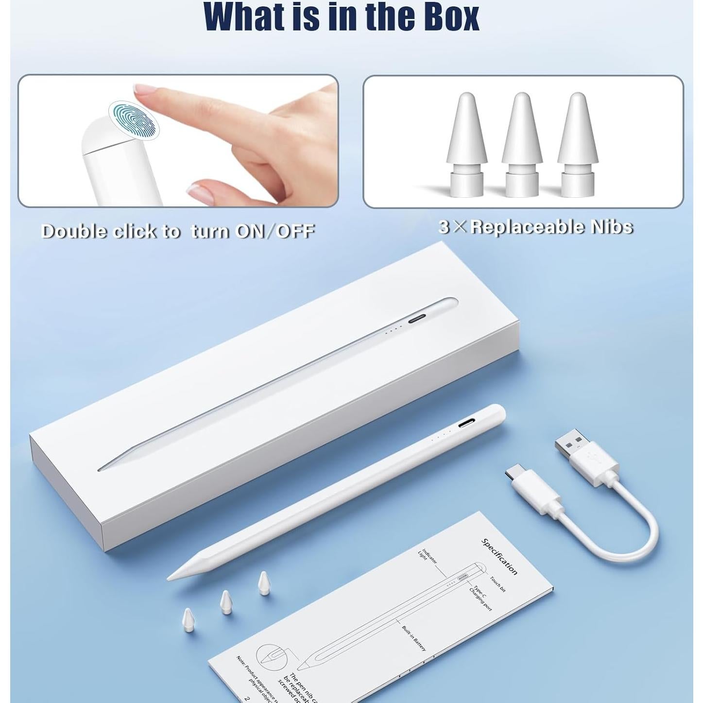 Lápiz Óptico Inesore para iPad 10ª Generación - Carga Rápida