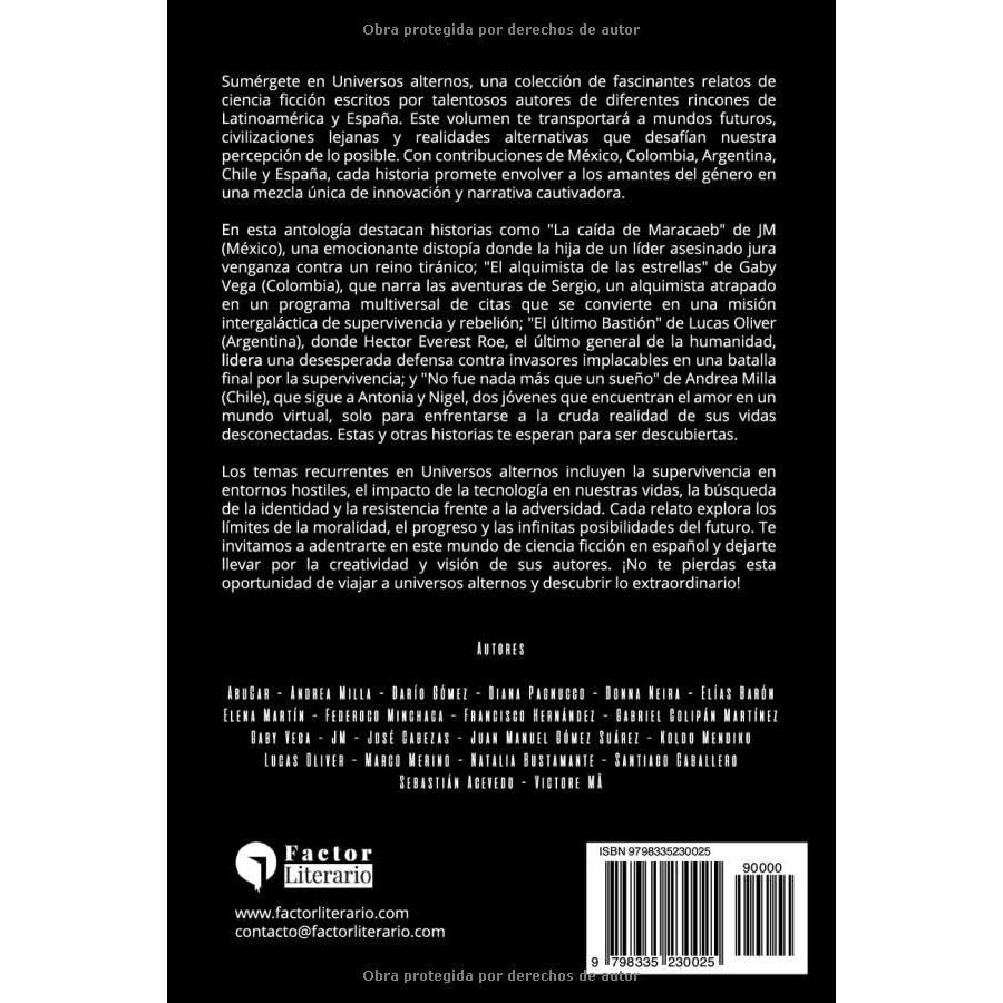 Universos alternos: Relatos de ciencia ficción en español (Spanish Edition)