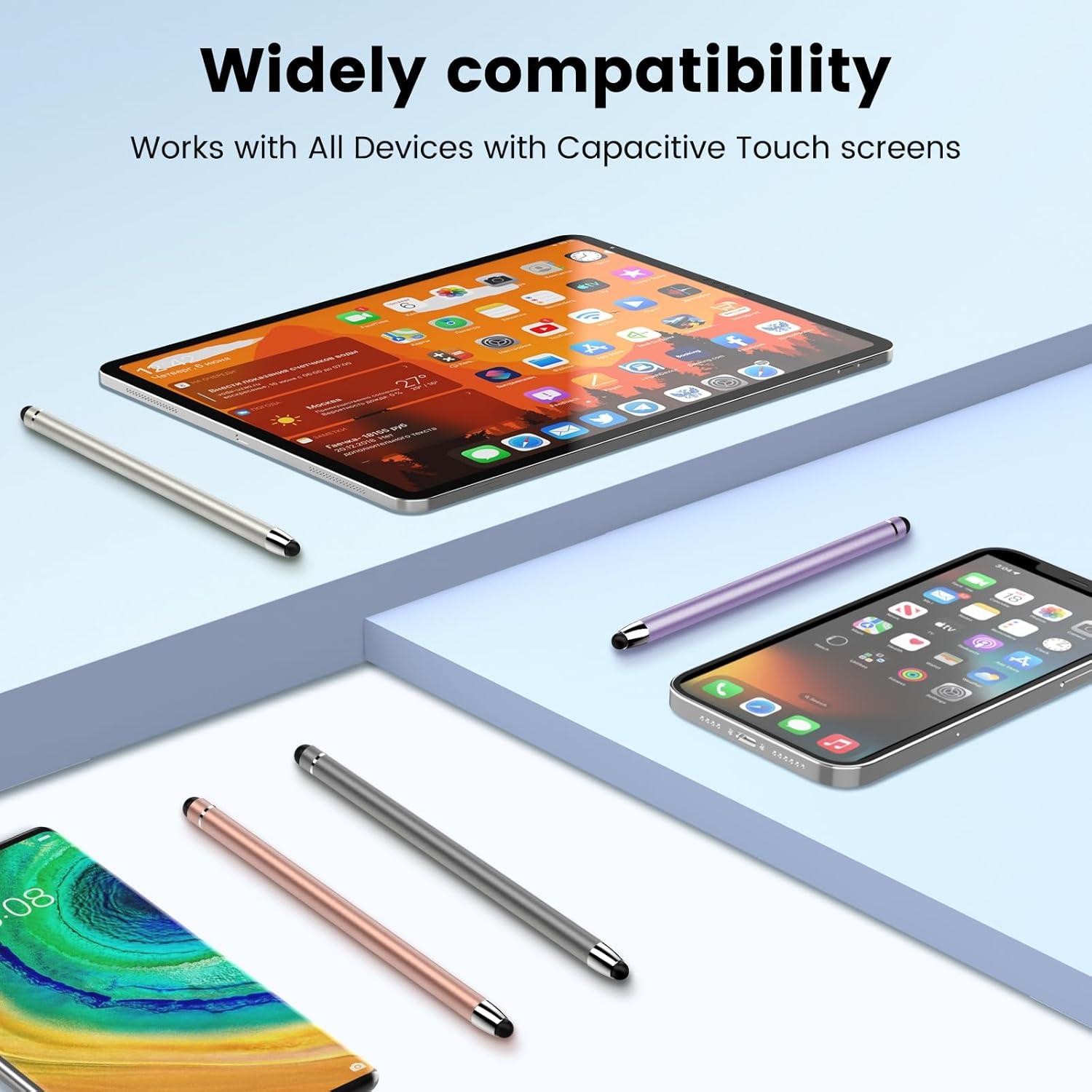 Bolígrafos Stylus 2-en-1 Accokids para Pantallas Táctiles - 5 Pcs