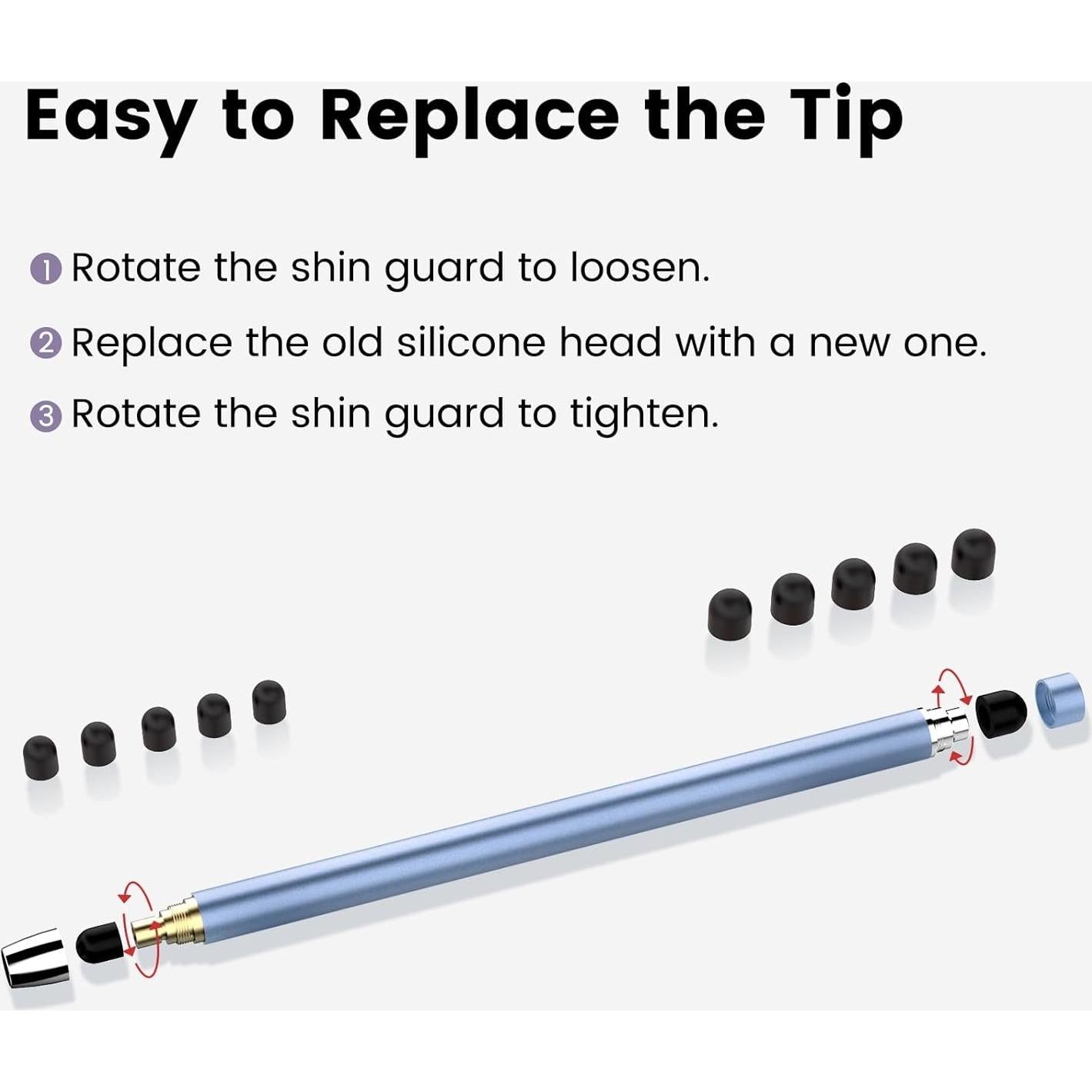 Bolígrafos Stylus 2-en-1 Accokids para Pantallas Táctiles - 5 Pcs