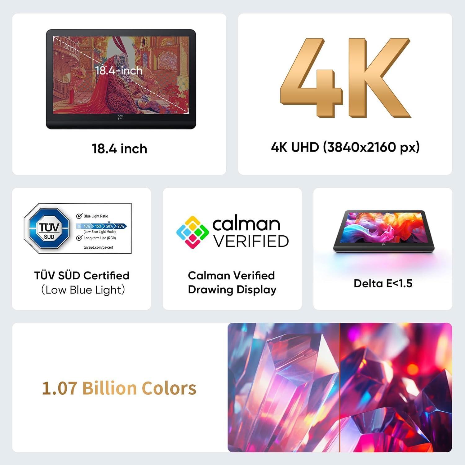 Tableta de Dibujo XPPen Artist Pro 19 Gen2 4K 18.4"