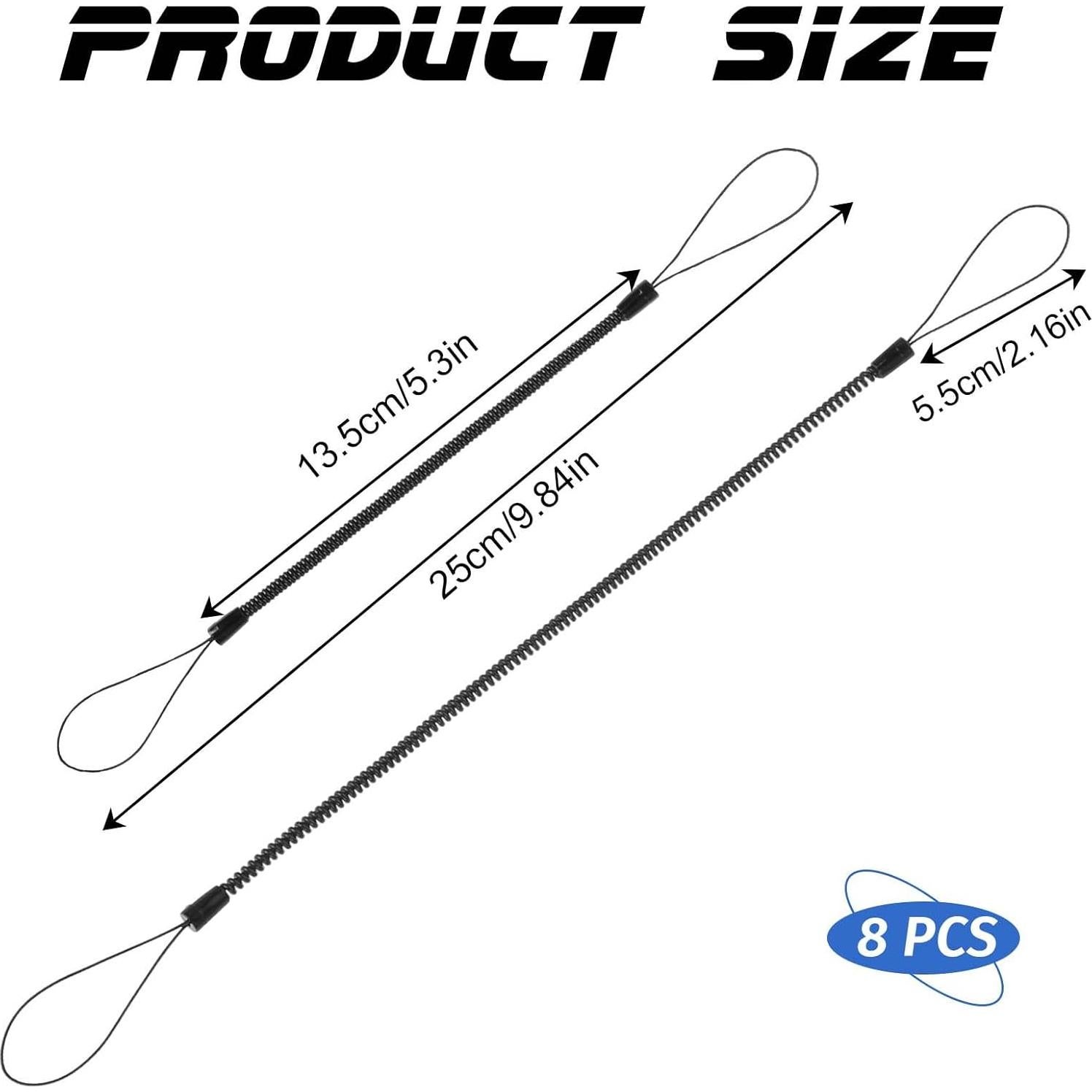 8 Cuerdas Elásticas Retráctiles de Plástico para Lápices Táctiles