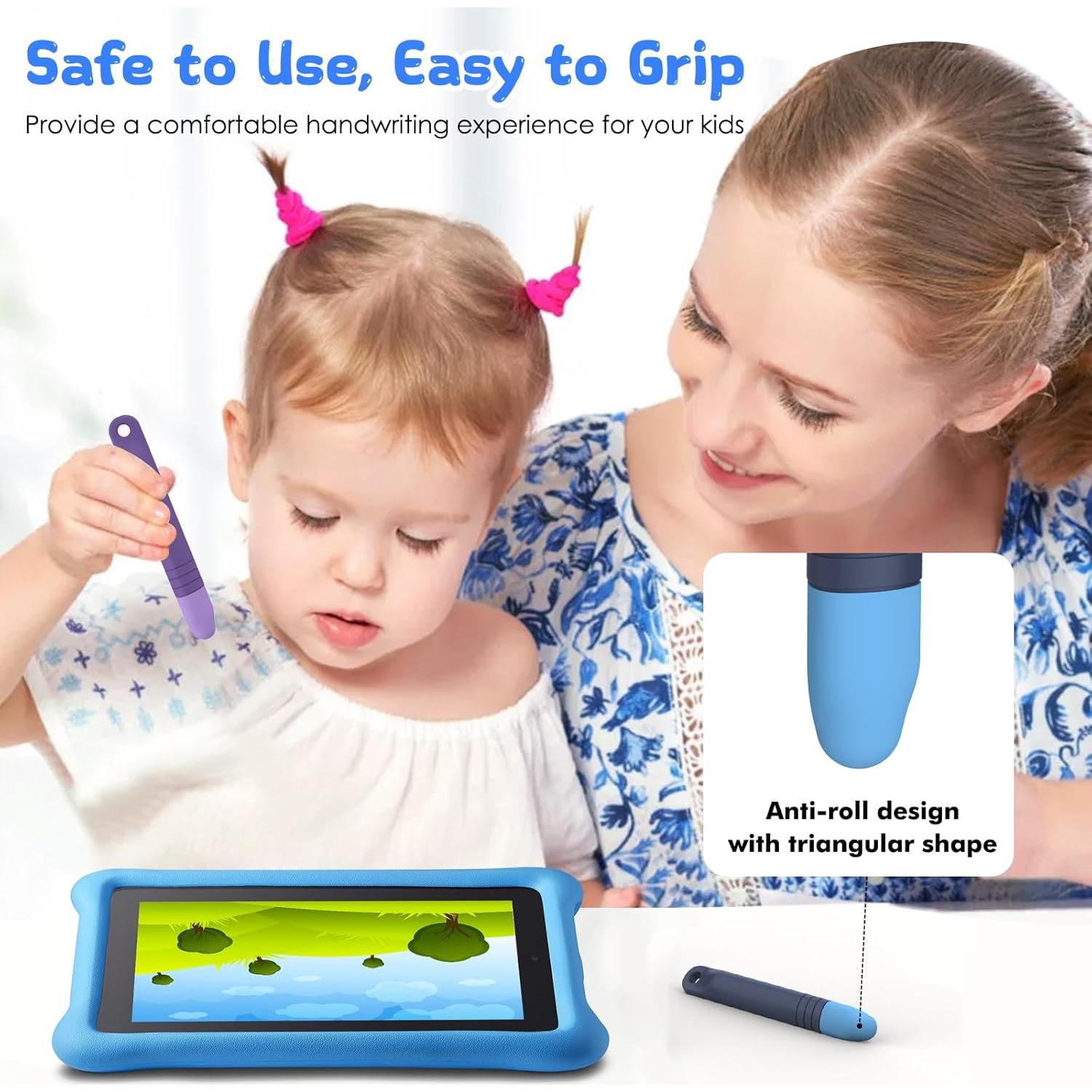 Lápiz Estilográfico MoKo para Niños 2Pack Azul y Morado