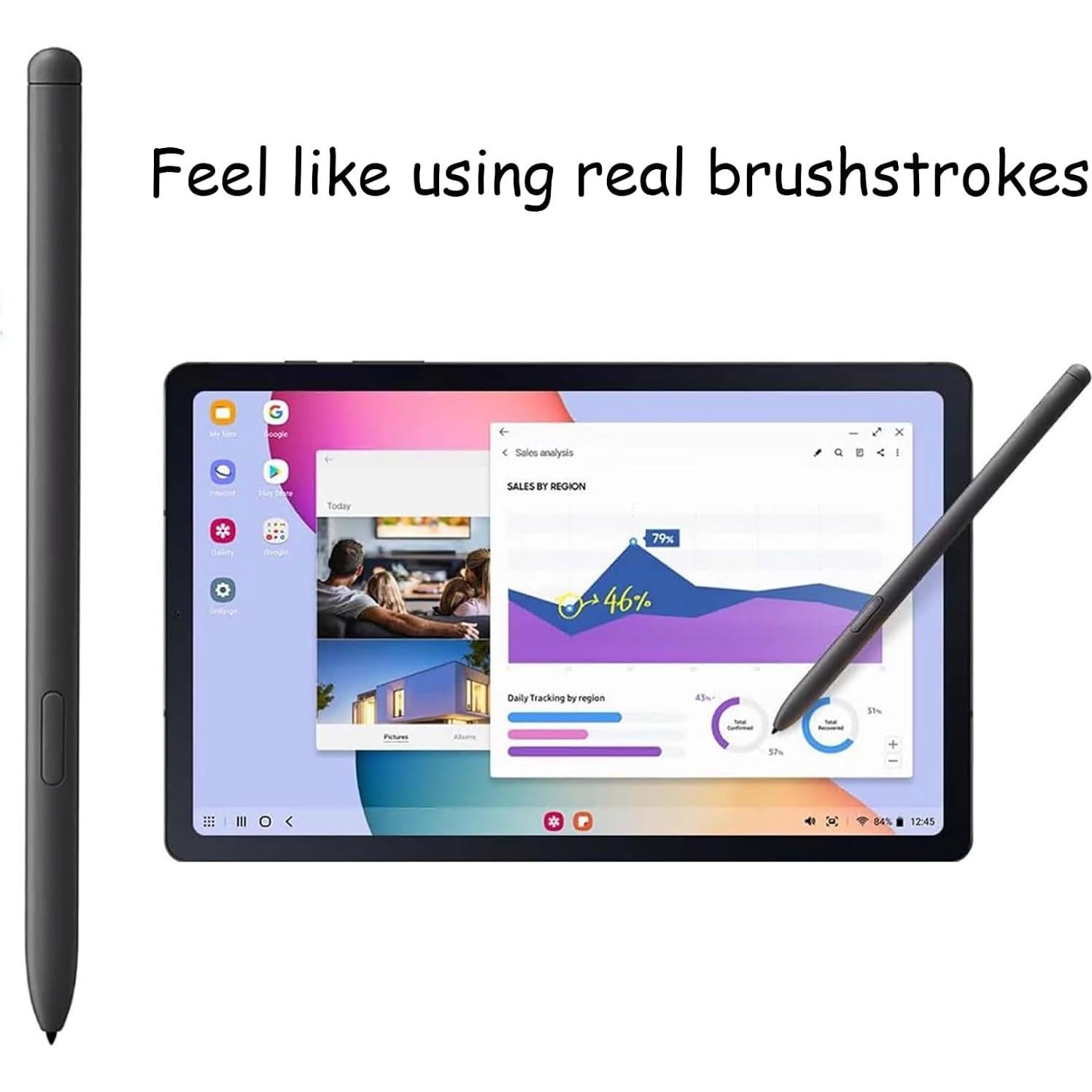 2 Stylus Pen para Samsung Galaxy Tab S6 Lite - Gris