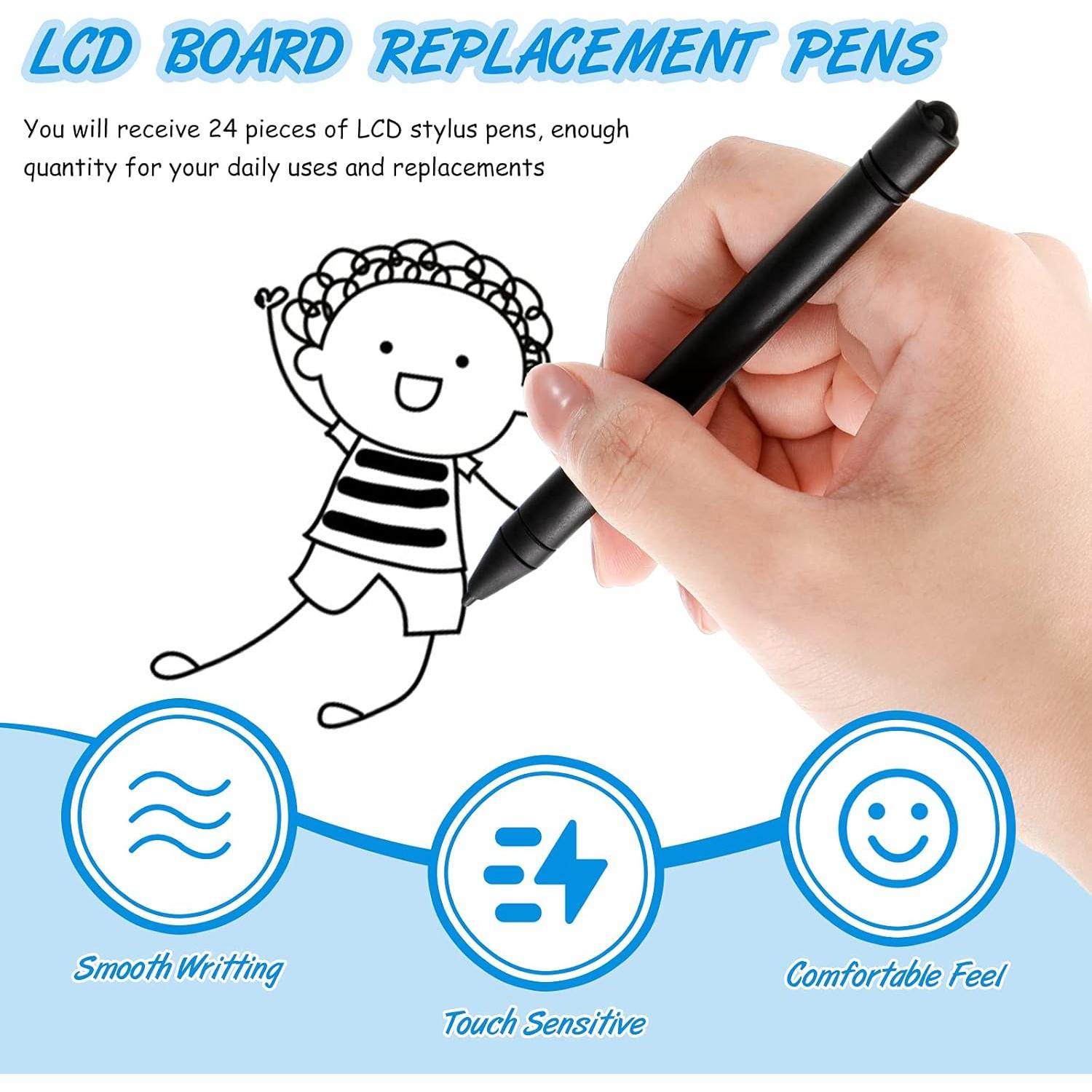 24 Bolígrafos Estilográficos Reemplazo Flutesan para Tableros LCD