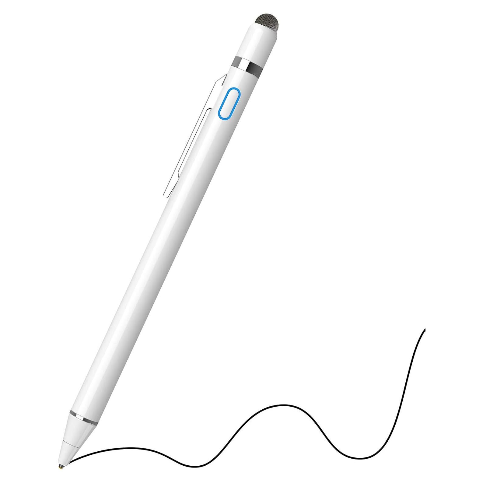 Bolígrafo Digital Stylus NTHJOYS 2 en 1 Punta Fina Blanco