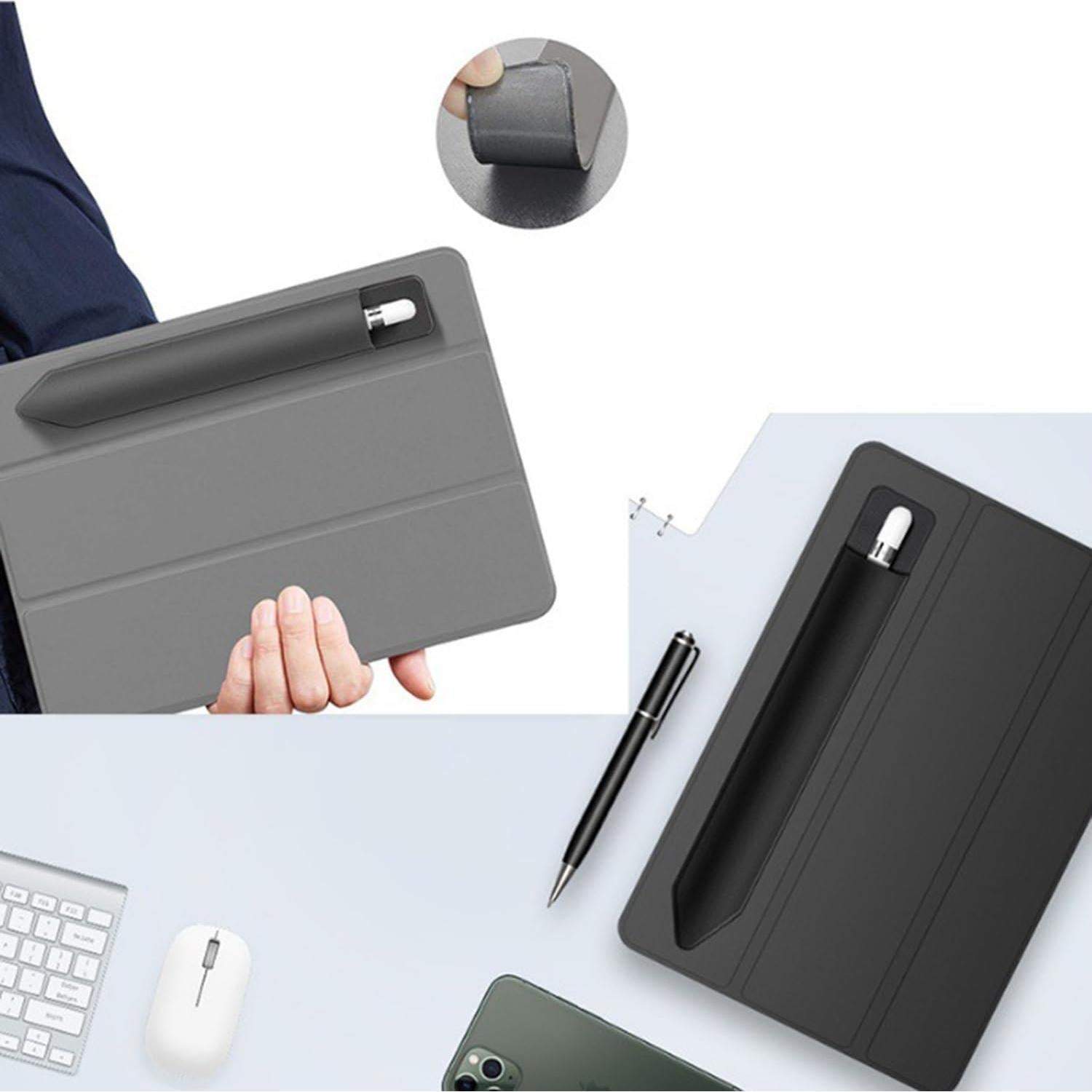 TENOC Soporte Universal para Estilógrafo Negro - Compatible con Apple Pencil