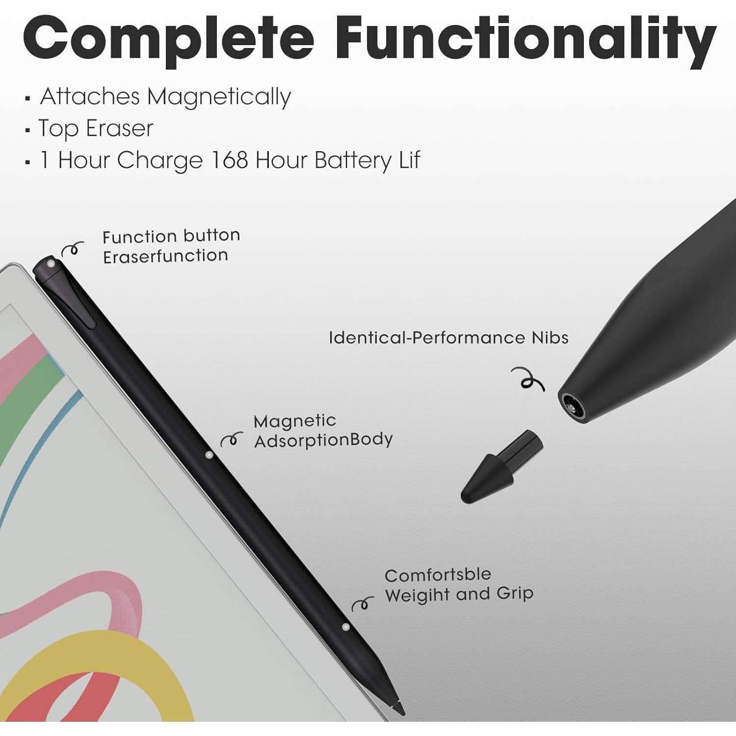 Lápiz Estilográfico Digital Abasuto para Remarkable Paper Pro