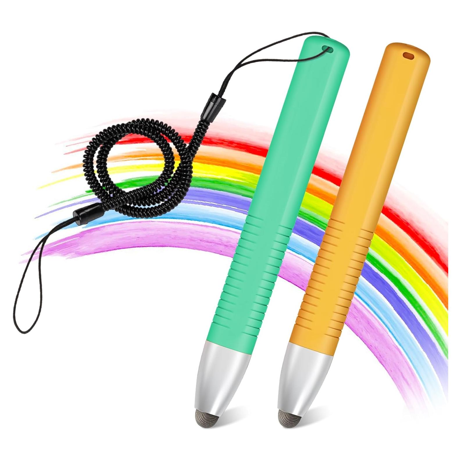 2 Lápices Estilográficos para Niños smrtcol Naranja Verde