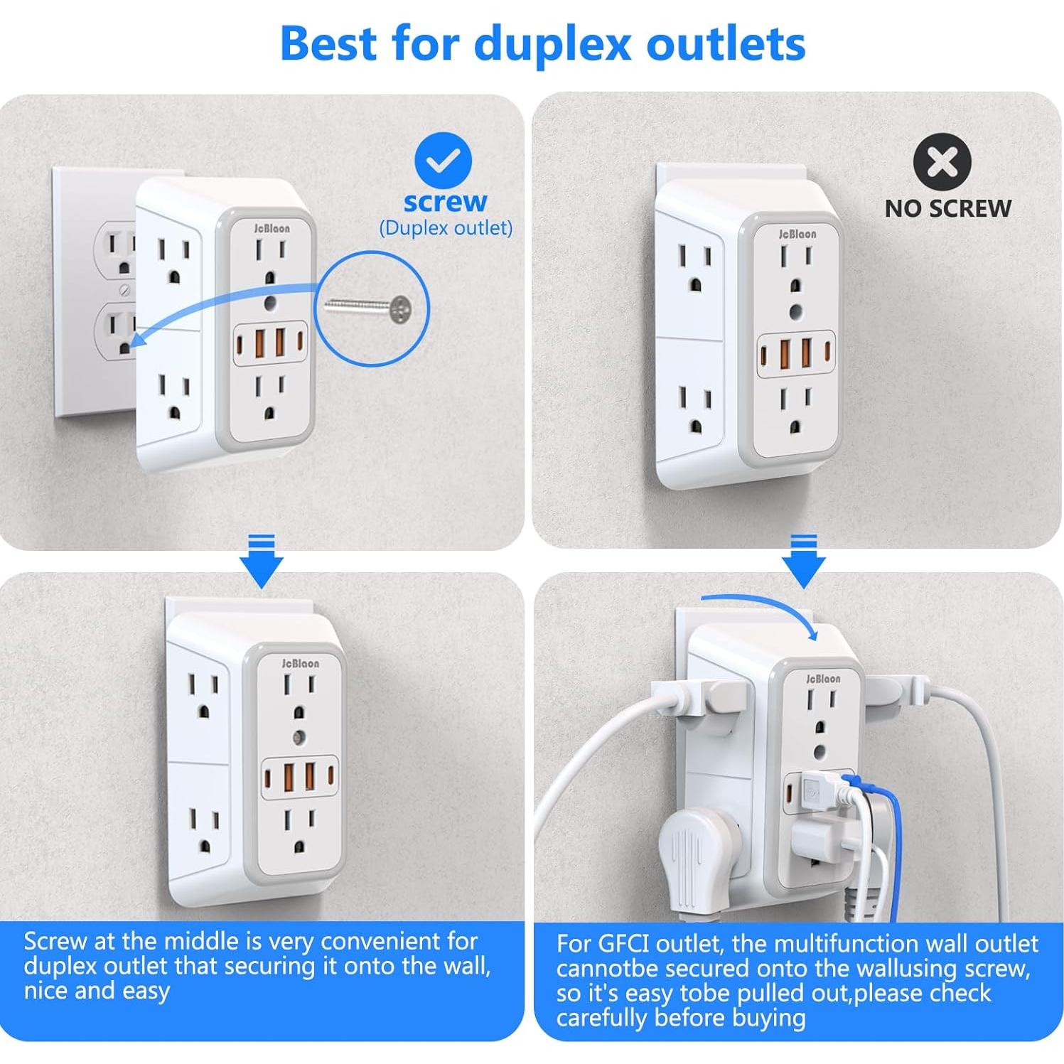Extensor de Enchufe 6 Salidas con 4 Puertos USB ZHONGSHAN