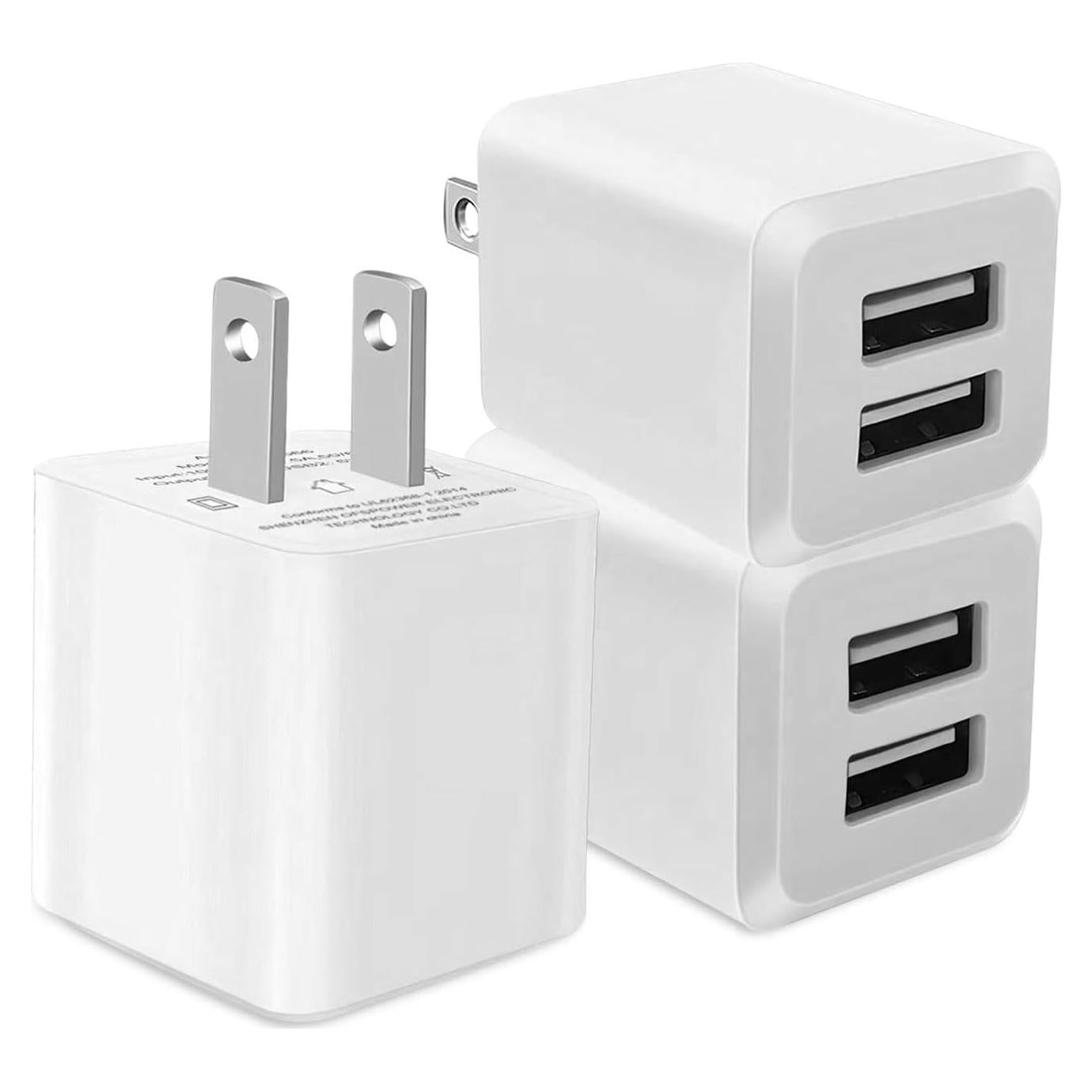 Cargador de Pared USB Doble Puerto SHENZHEN OFSPOWER 3 Pack
