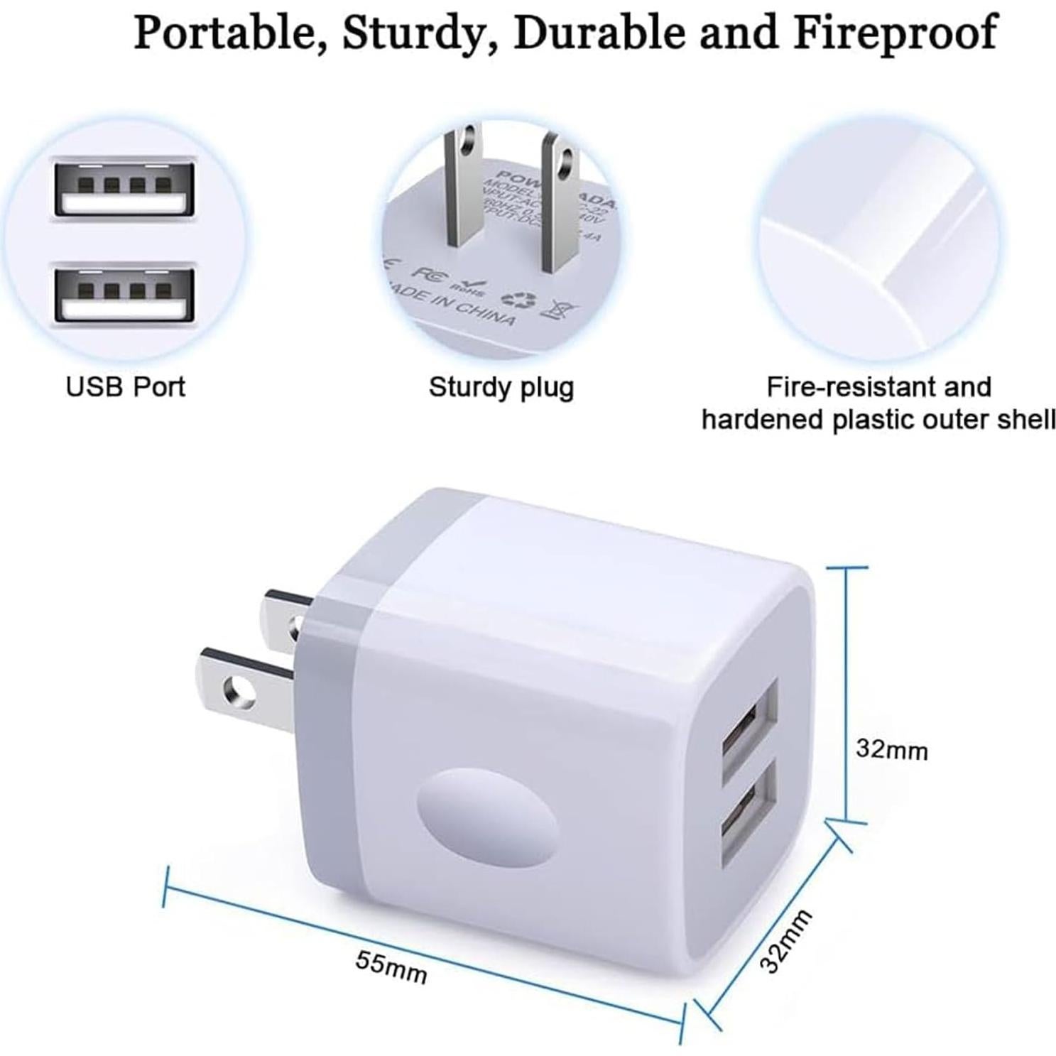 Cargador de Pared USB Doble Puerto 2.1A Shenzhen Putuo