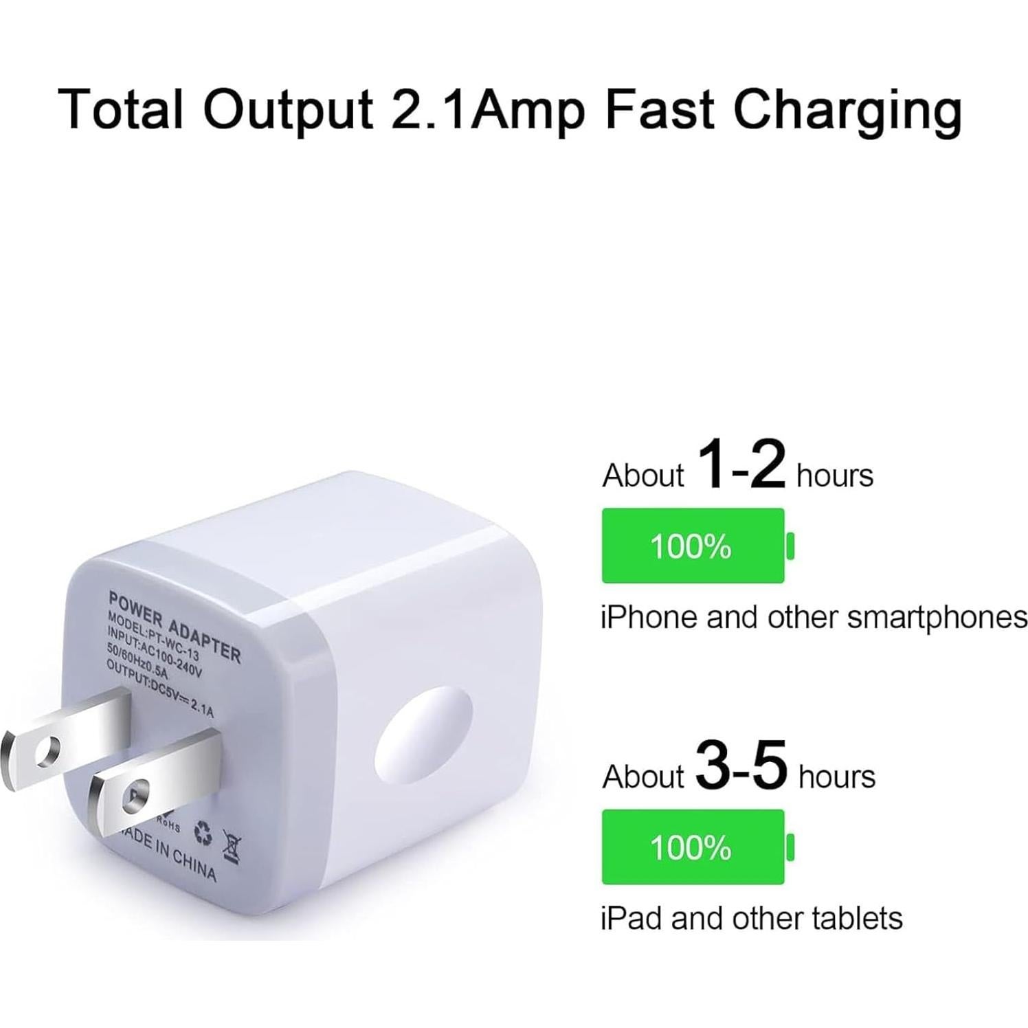 Cargador de Pared USB Doble Puerto 2.1A Shenzhen Putuo