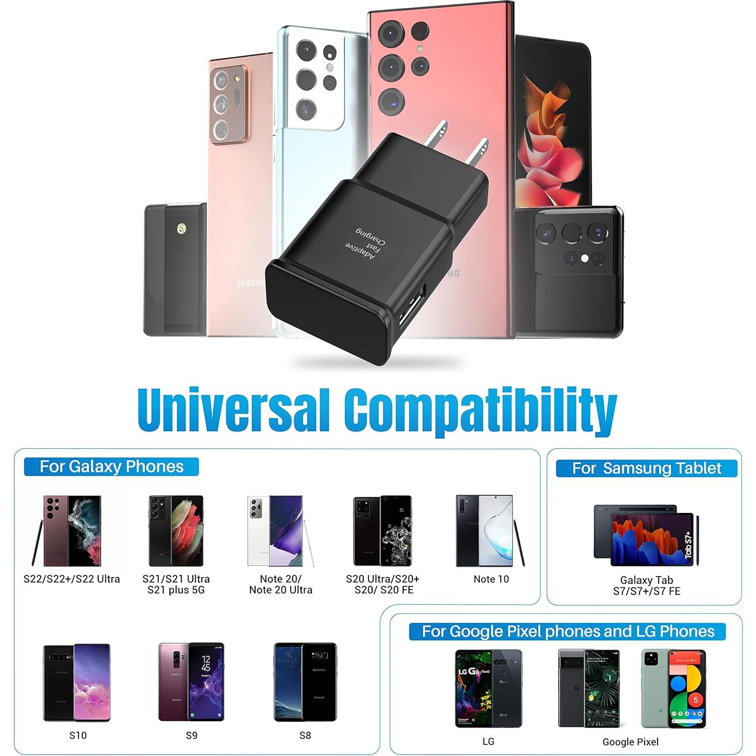 Cargador Rápido USB Tipo-C 15W Samsung Galaxy 3 Pack