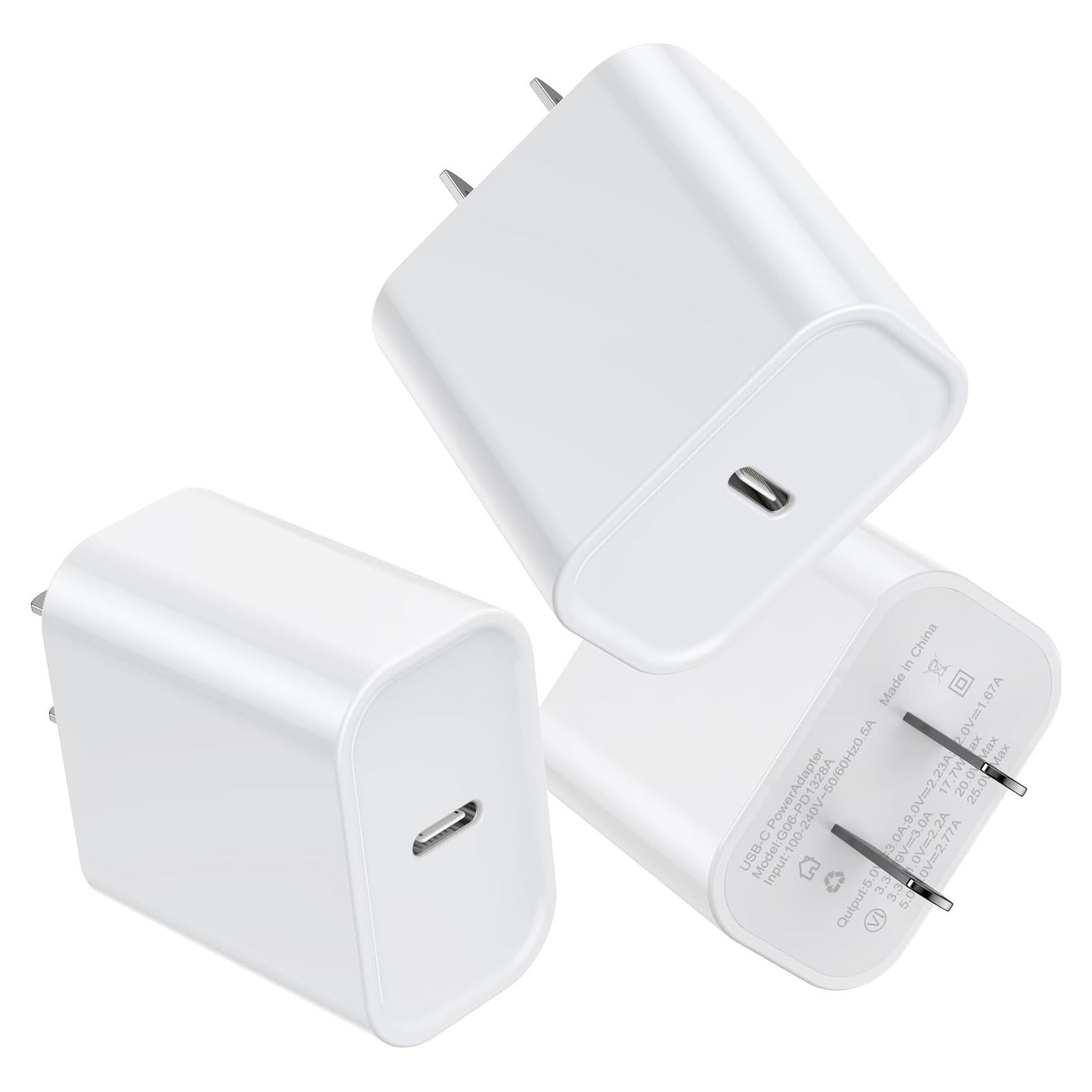 Paquete de 3 Cargadores USB C iGENJUN 25W para Teléfonos