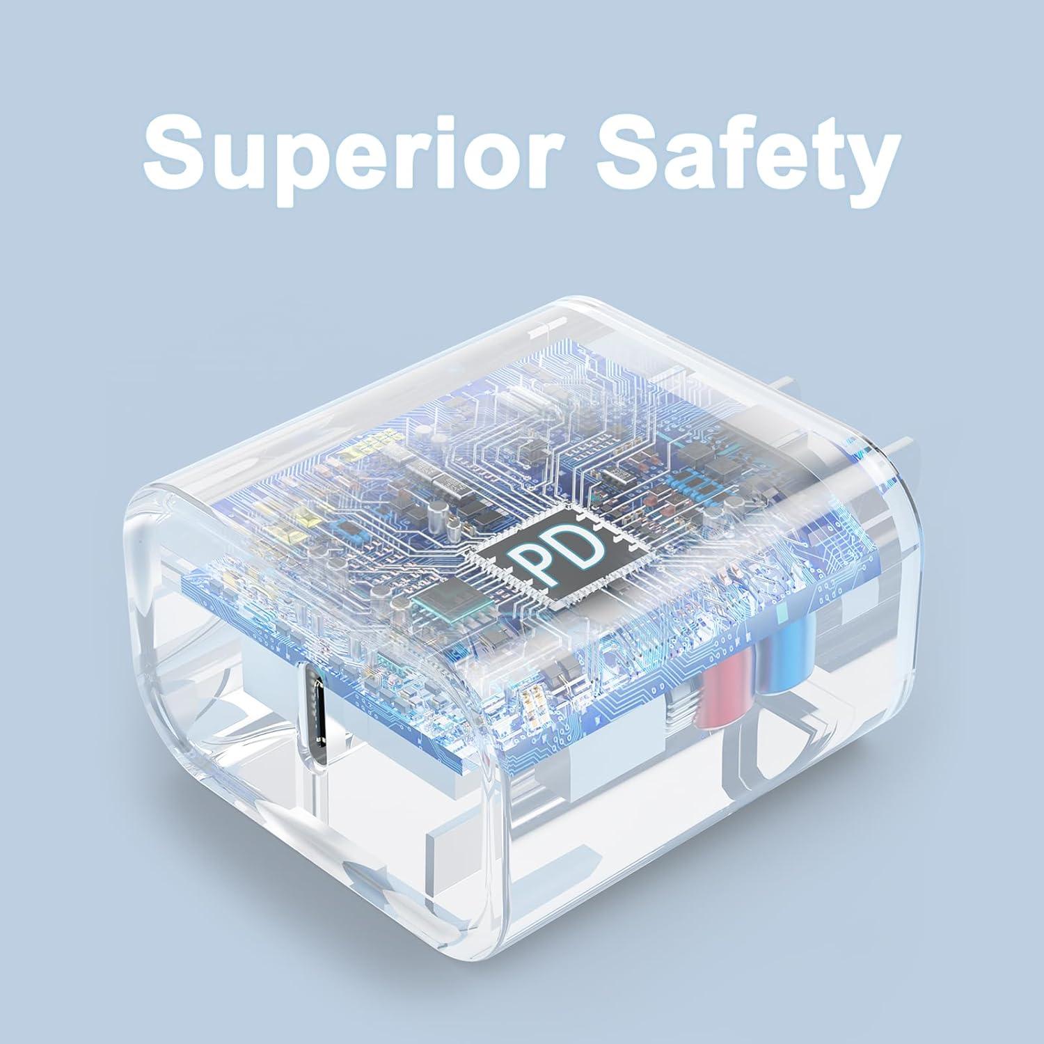 Paquete de 3 Cargadores USB C iGENJUN 25W para Teléfonos