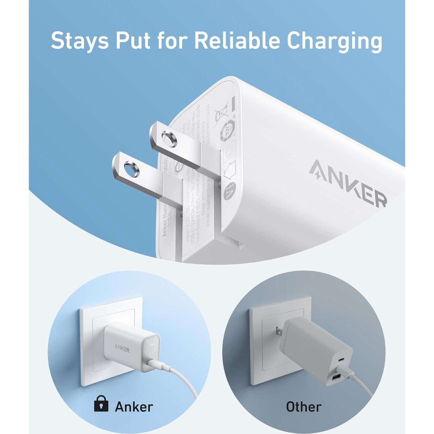 Cargador Anker Nano 100W Tipo C Plegable con Cable 1.8m