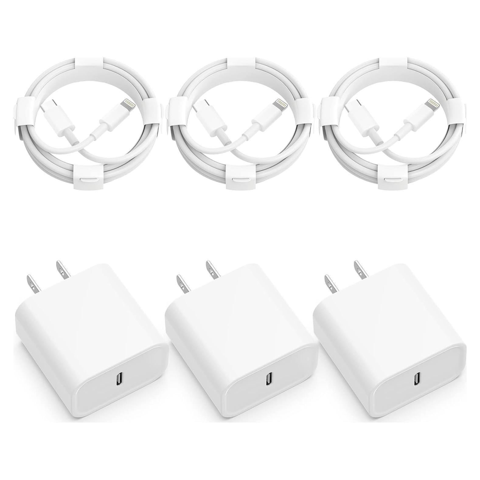 Cargador Rápido 20W TNDAJI USB-C con Cable 6FT para iPhone