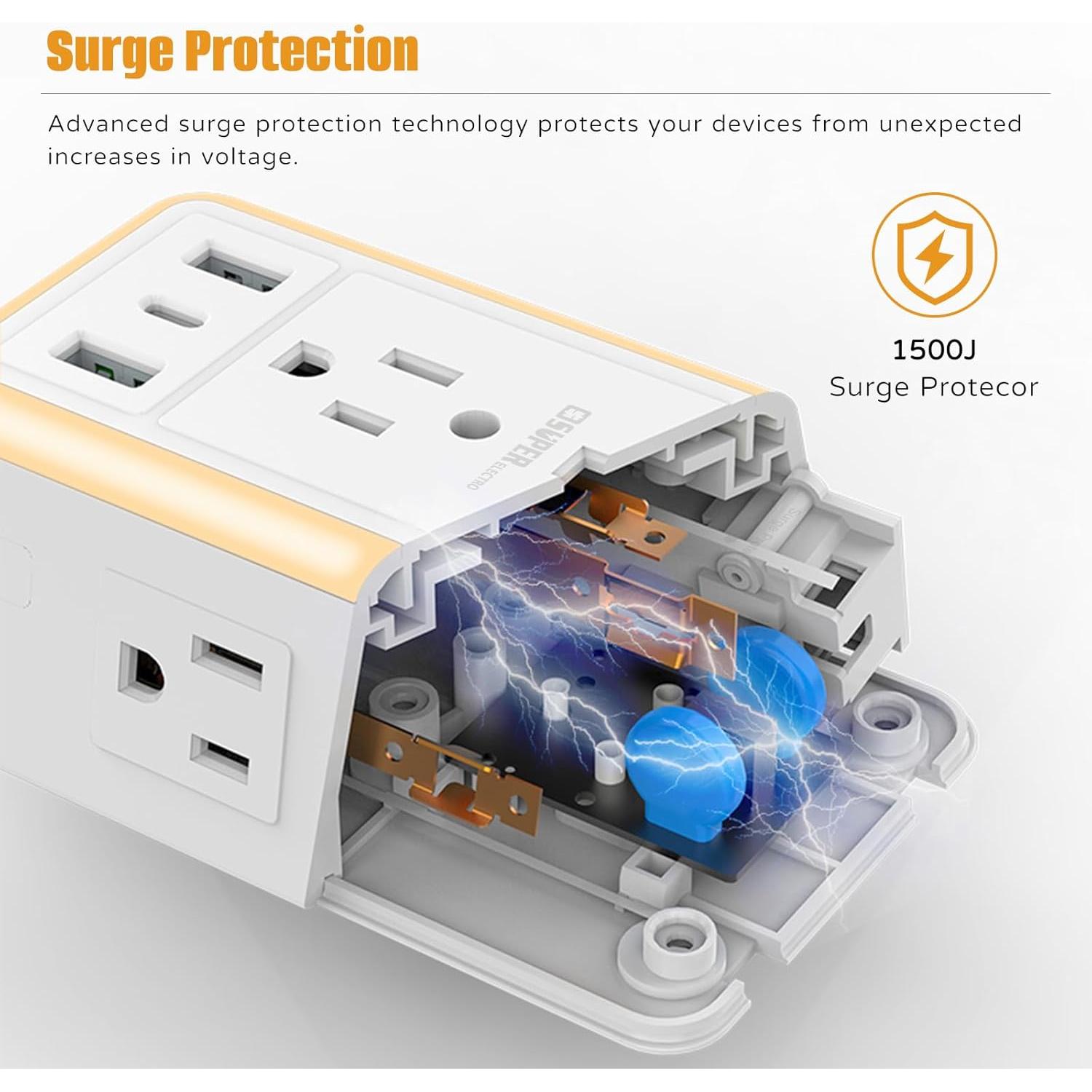 Cargador de Pared USB Super Electro SL-826SA-2A1C 9 en 1