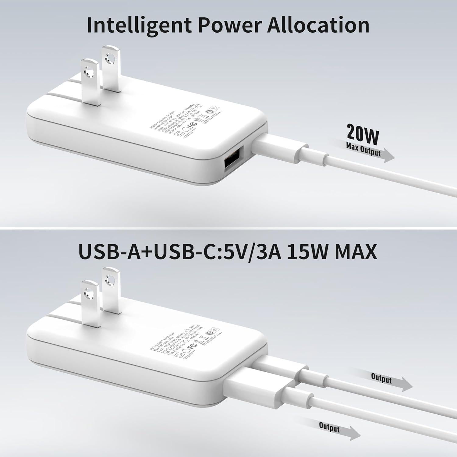 Cargador Rápido USB-C PD 20W TREBLEET Ultra Delgado