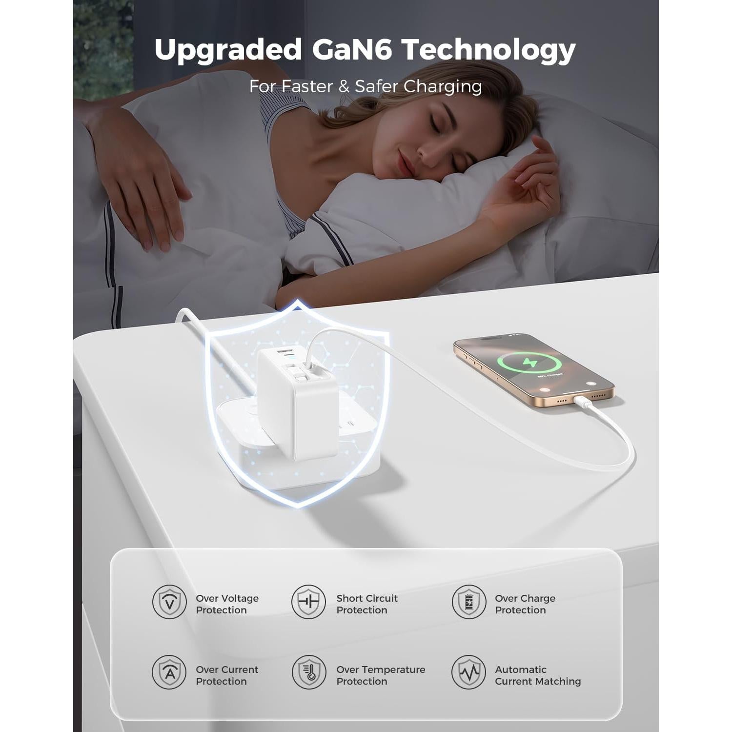 Cargador Retráctil 4-en-1 SUPERONE para iPhone y iPad