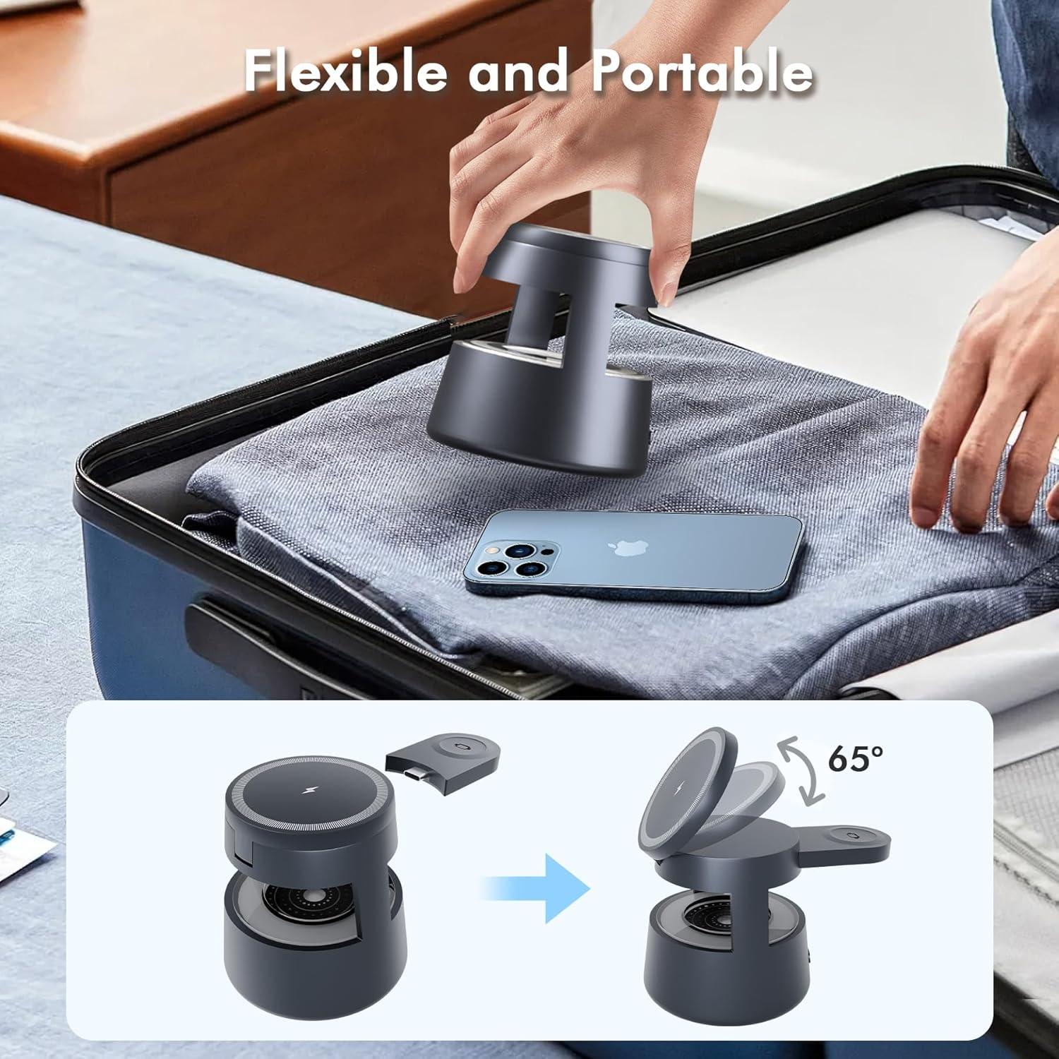 Estación de Carga Inalámbrica 4 en 1 OJD-132B 15W para iPhone