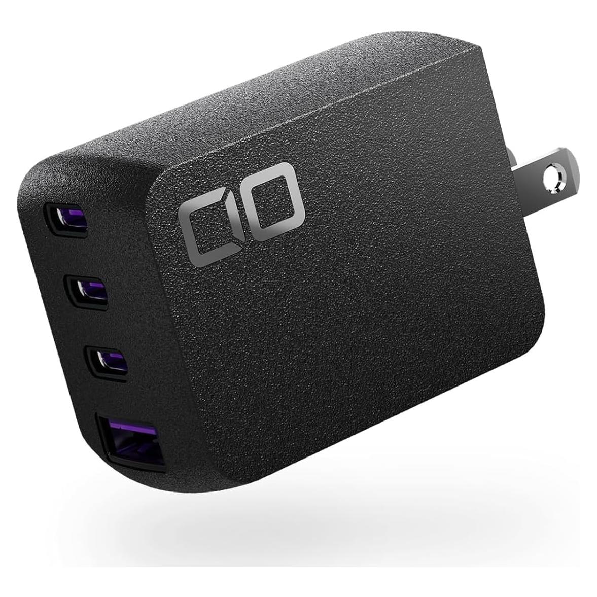 Cargador USB-C GaN 67W CIO NovaPort Quad II 4 Puertos Negro