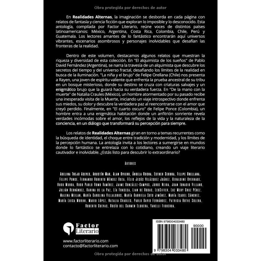 Realidades alternas: Relatos latinoamericanos de fantasía y ciencia ficción (Spanish Edition)