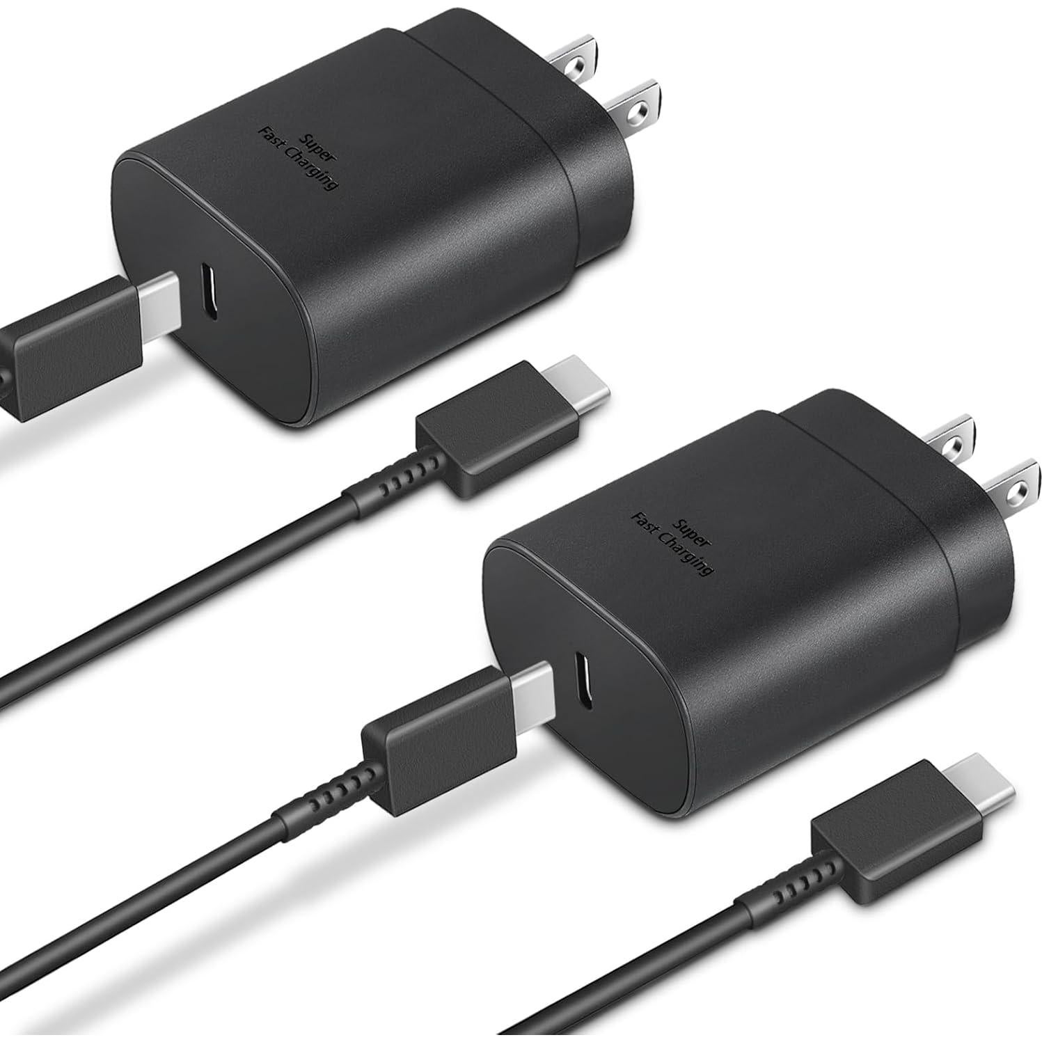 Cargador Rápido Tipo C 25W GUUSMART + 2 Cables USB-C 1.83m