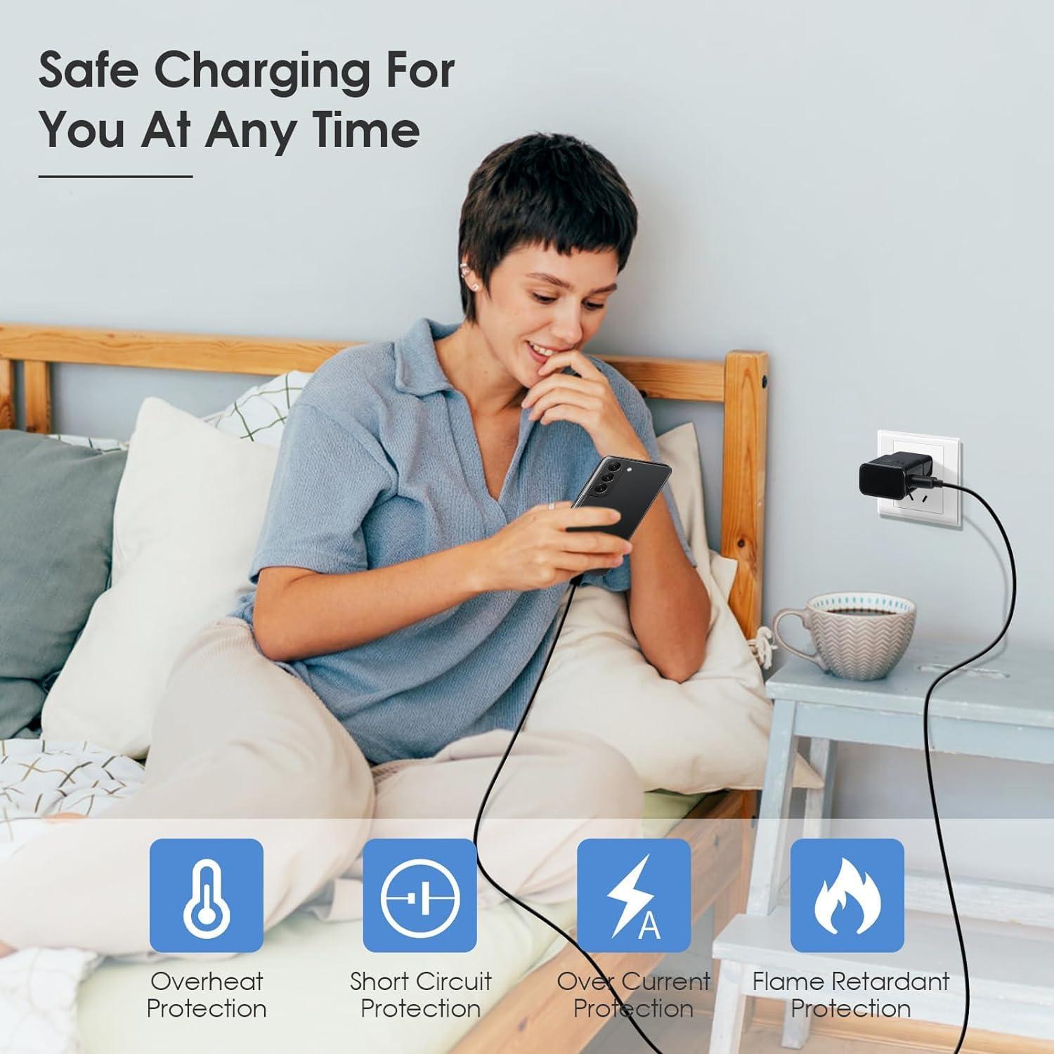 Cargador de Pared Rápido Adaptativo Samsung 4-Pack QC 2.0