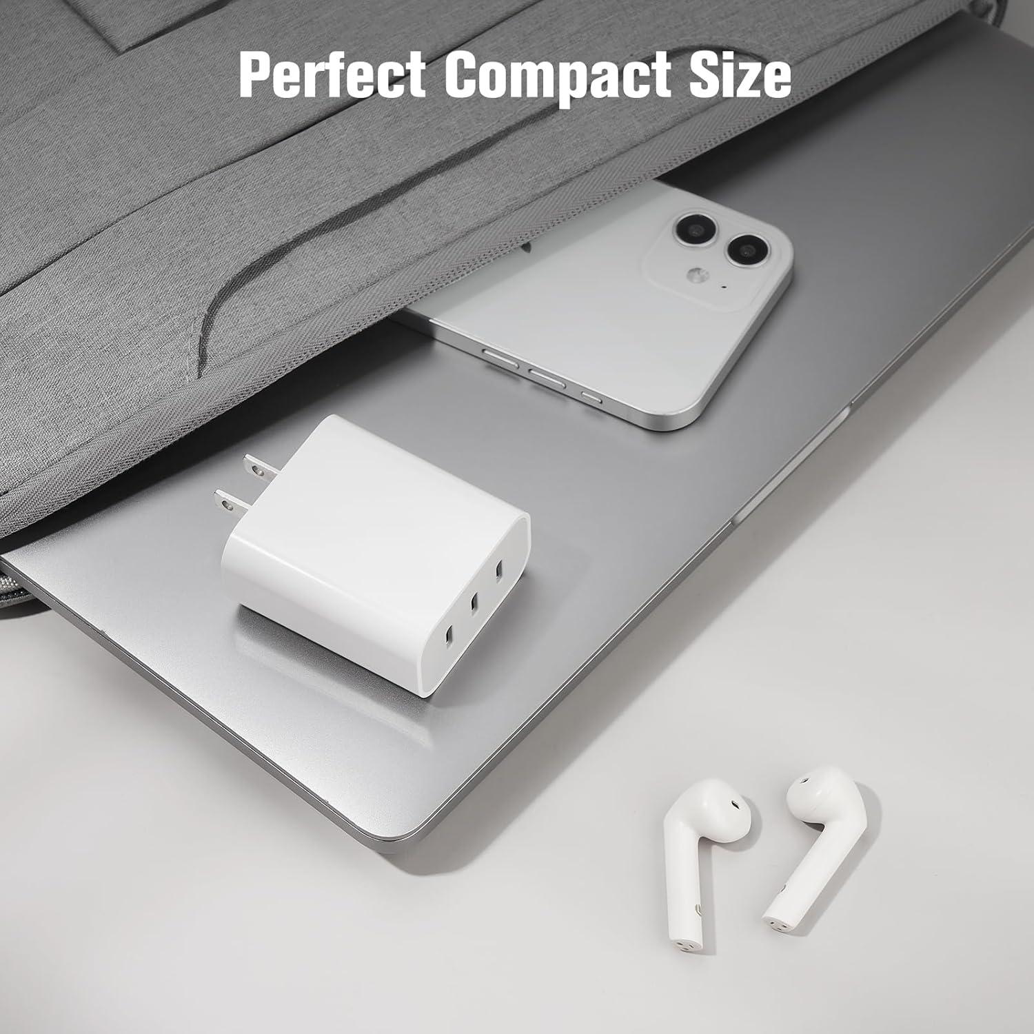 Cargador USB C Amoner 35W 3 Puertos para iPhone y Android