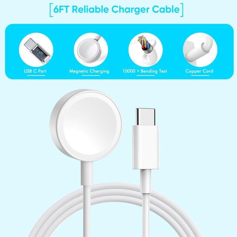 Cargador Rápido Doble USB-C 40W para iPhone 16 y Apple Watch