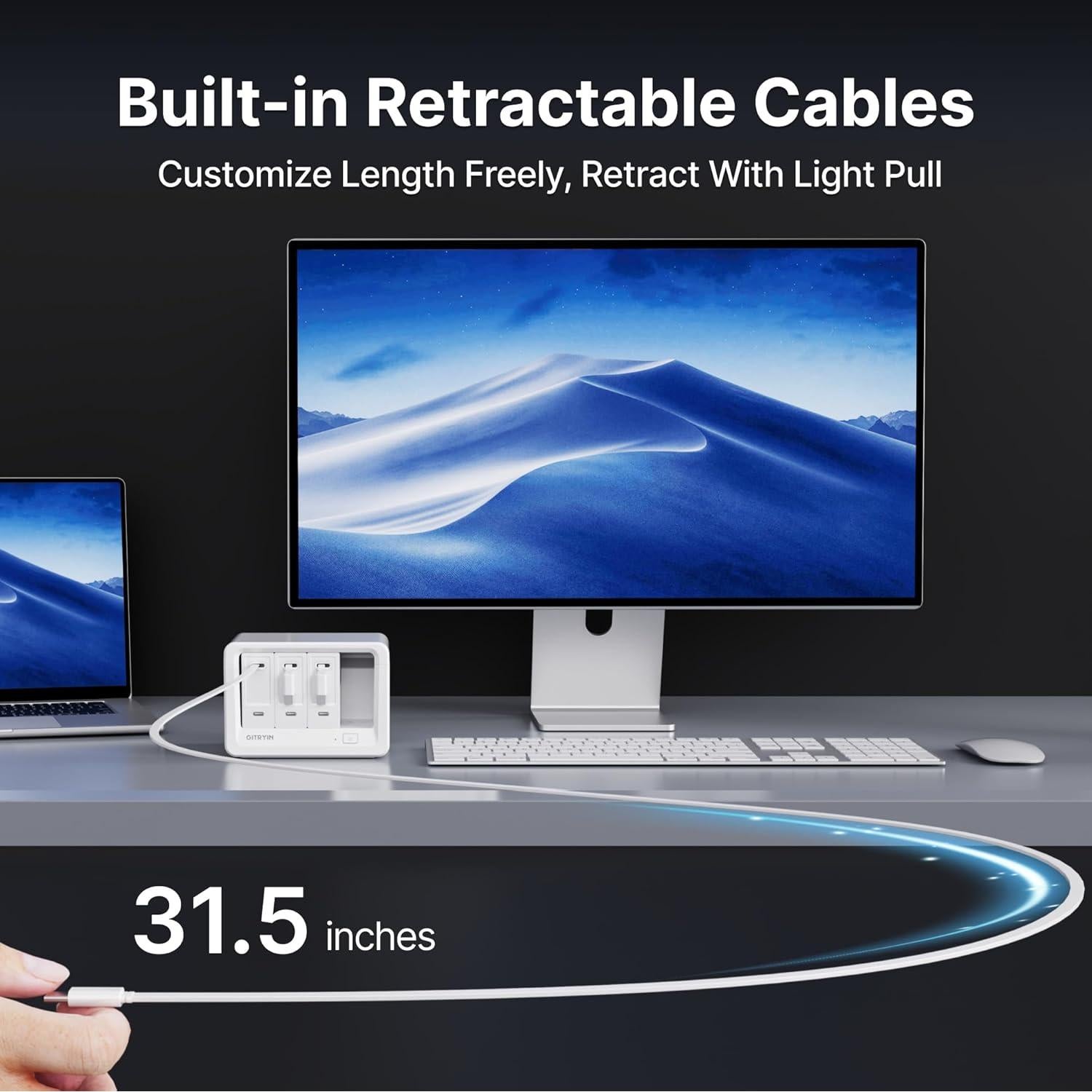 Estación de Carga 11-en-1 Gitryin con 3 Cargadores Type-C