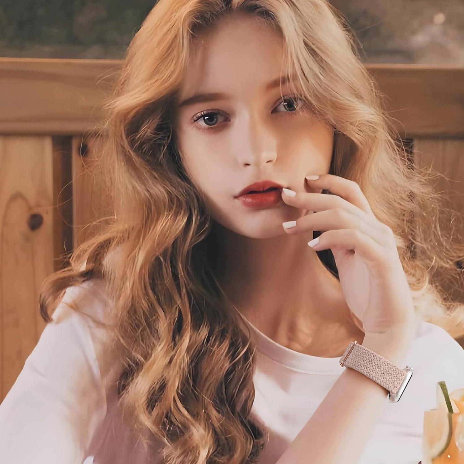 Paquete de 6 bandas elásticas Knossen para Apple Watch 38-49mm