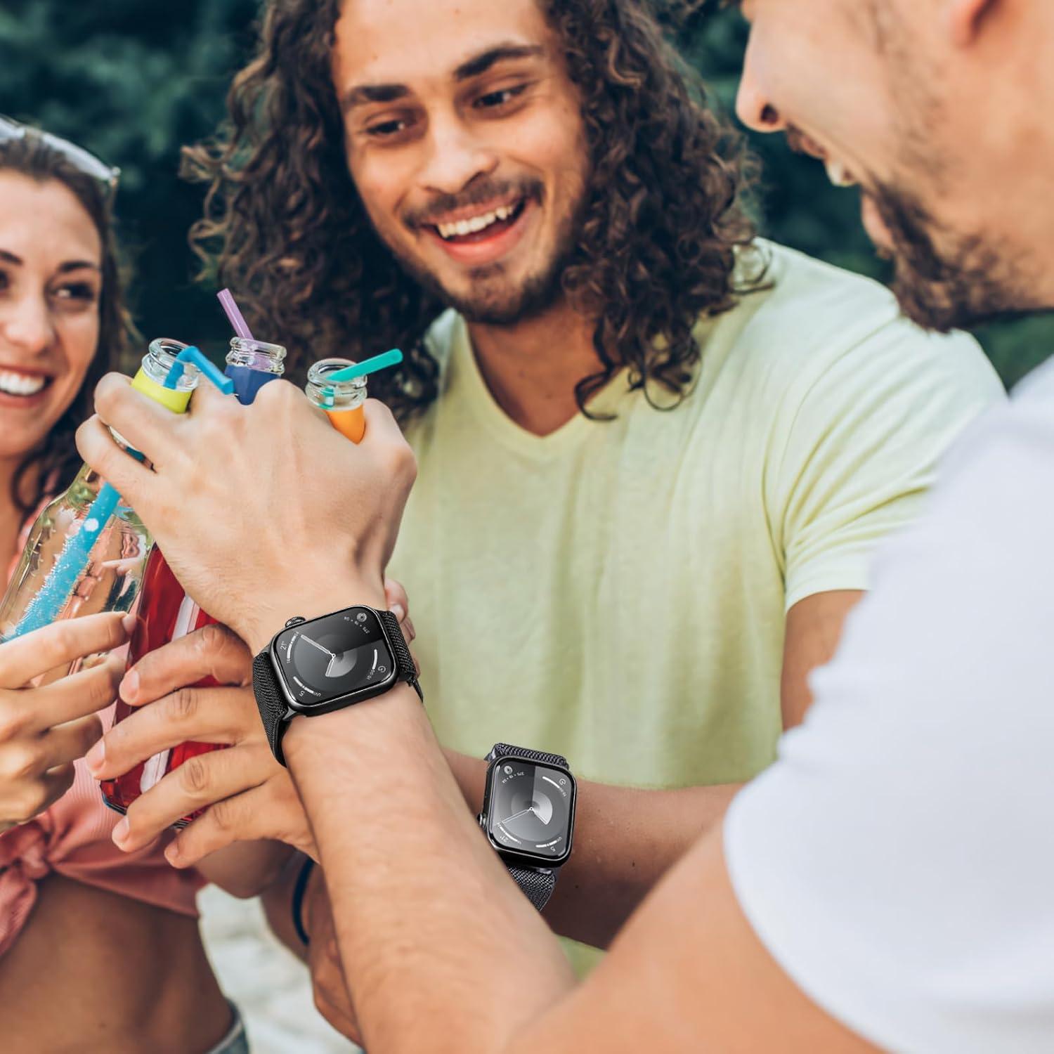 Paquete de 6 bandas elásticas Butifacion para Apple Watch 38-49mm