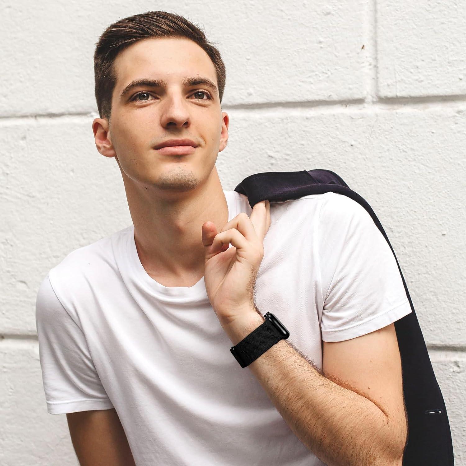 Paquete de 6 bandas elásticas Butifacion para Apple Watch 38-49mm