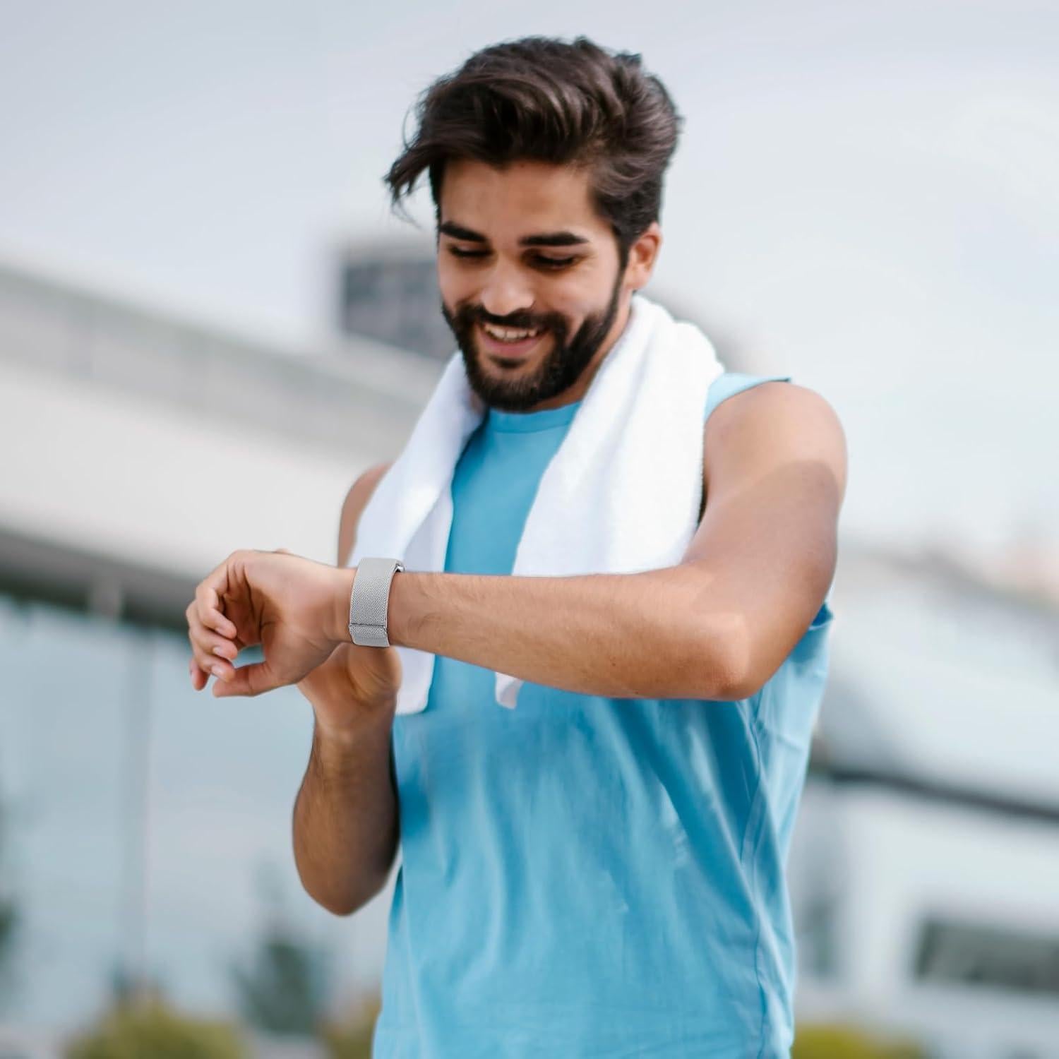 Paquete de 6 bandas elásticas Butifacion para Apple Watch 38-49mm